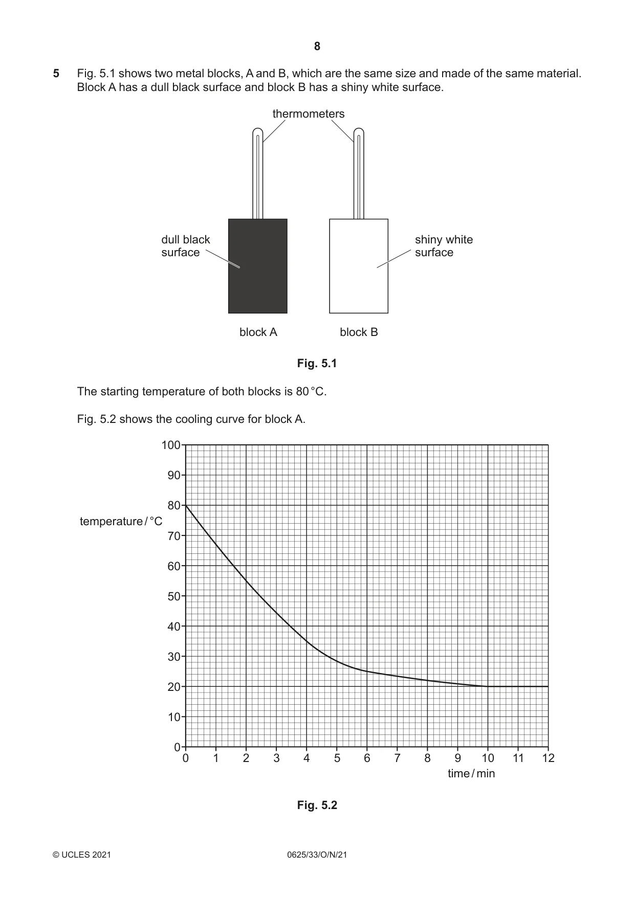 Cambridge IGCSE Physics 0625 2021 Oct/Nov Paper 3 · Variant 3 question paper, page 8 of 20