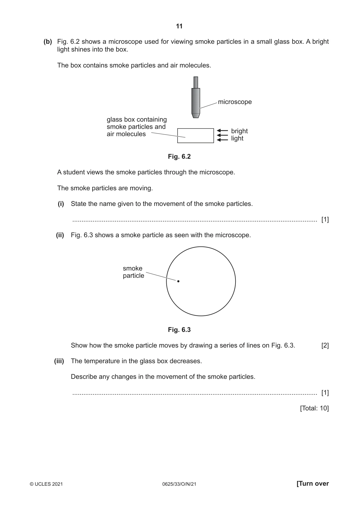 Cambridge IGCSE Physics 0625 2021 Oct/Nov Paper 3 · Variant 3 question paper, page 11 of 20