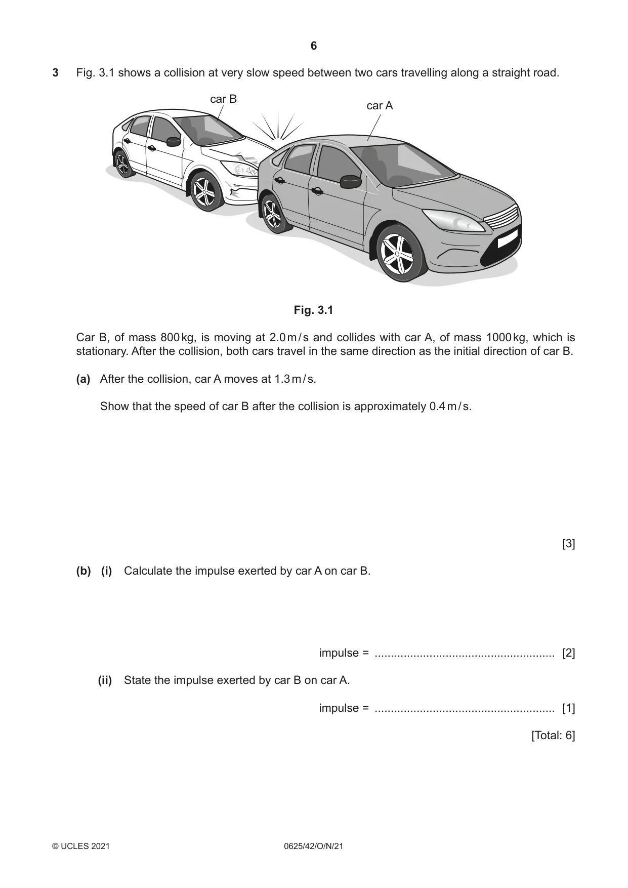 Cambridge IGCSE Physics 0625 2021 Oct/Nov Paper 4 · Variant 2 question paper, page 6 of 16