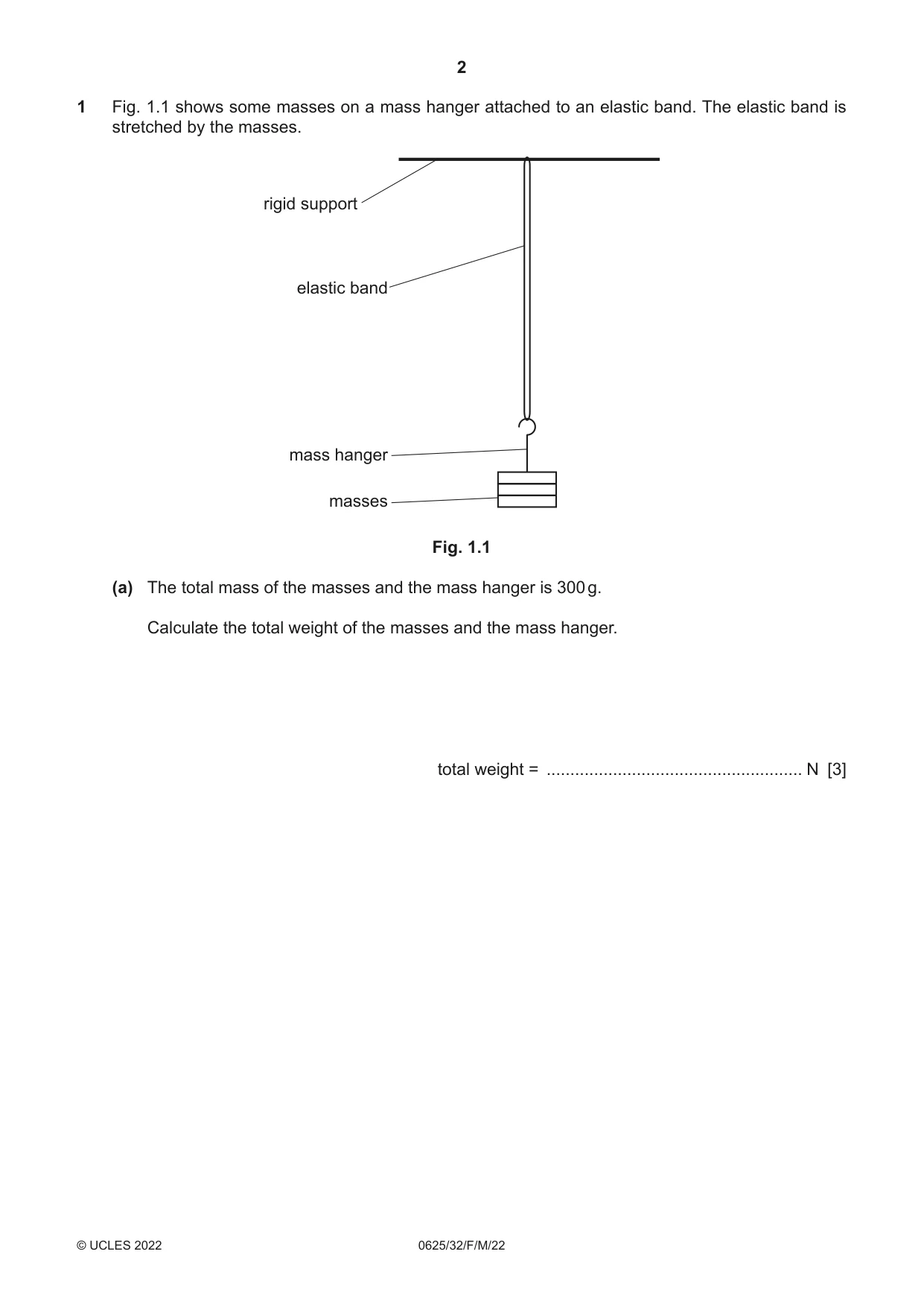 Cambridge IGCSE Physics 0625 2022 Feb/March Paper 3 · Variant 2 question paper, page 2 of 16