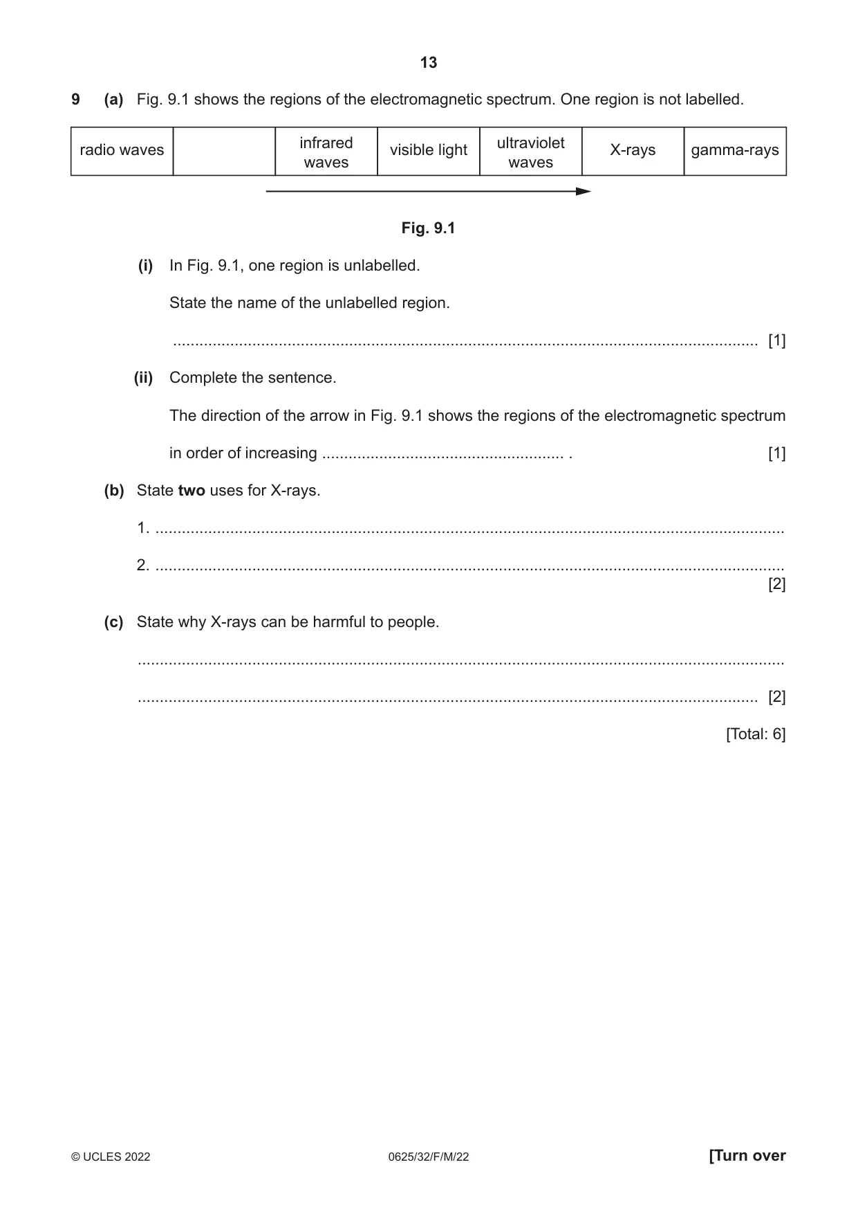 Cambridge IGCSE Physics 0625 2022 Feb/March Paper 3 · Variant 2 question paper, page 13 of 16