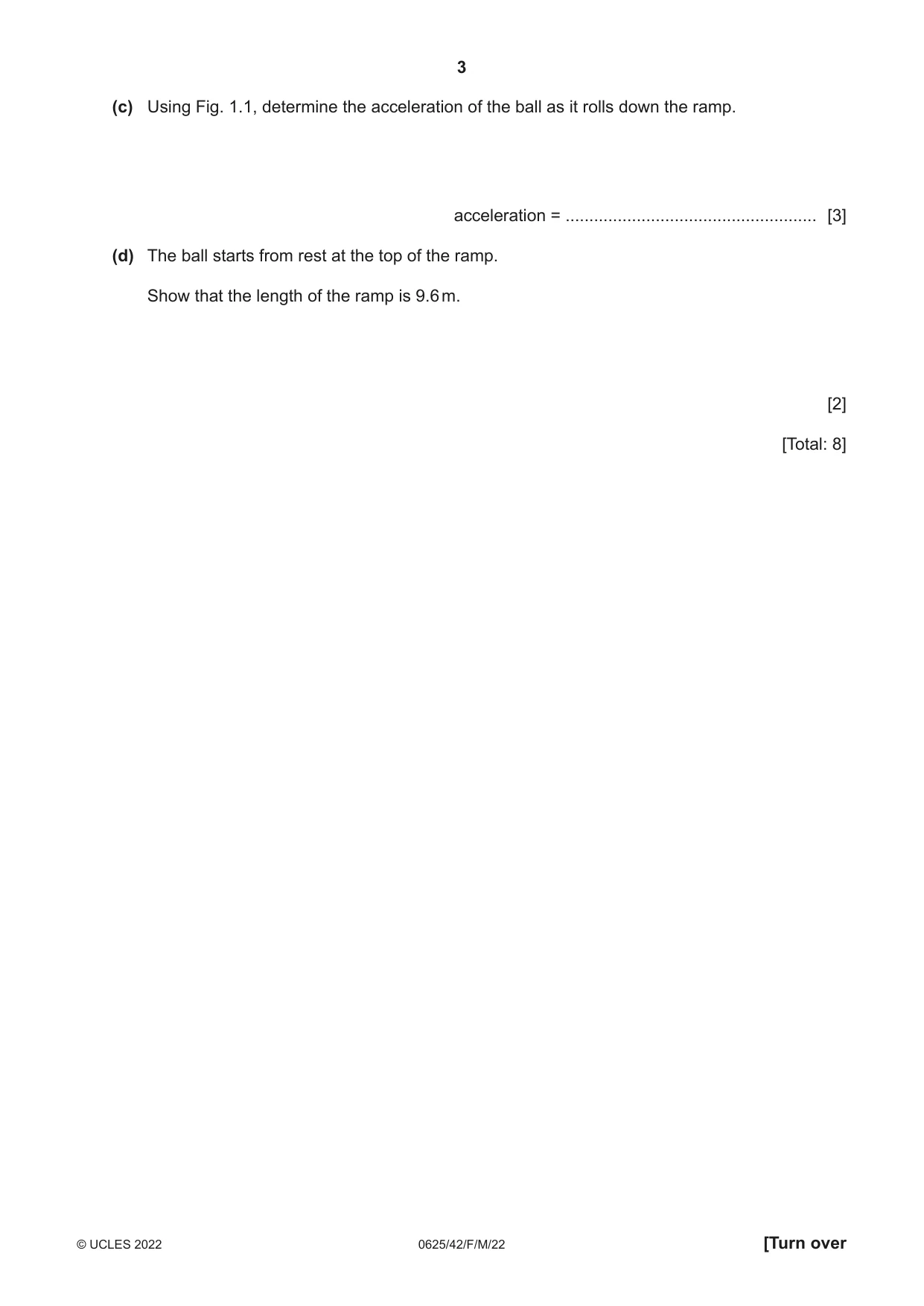 Cambridge IGCSE Physics 0625 2022 Feb/March Paper 4 · Variant 2 question paper, page 3 of 16