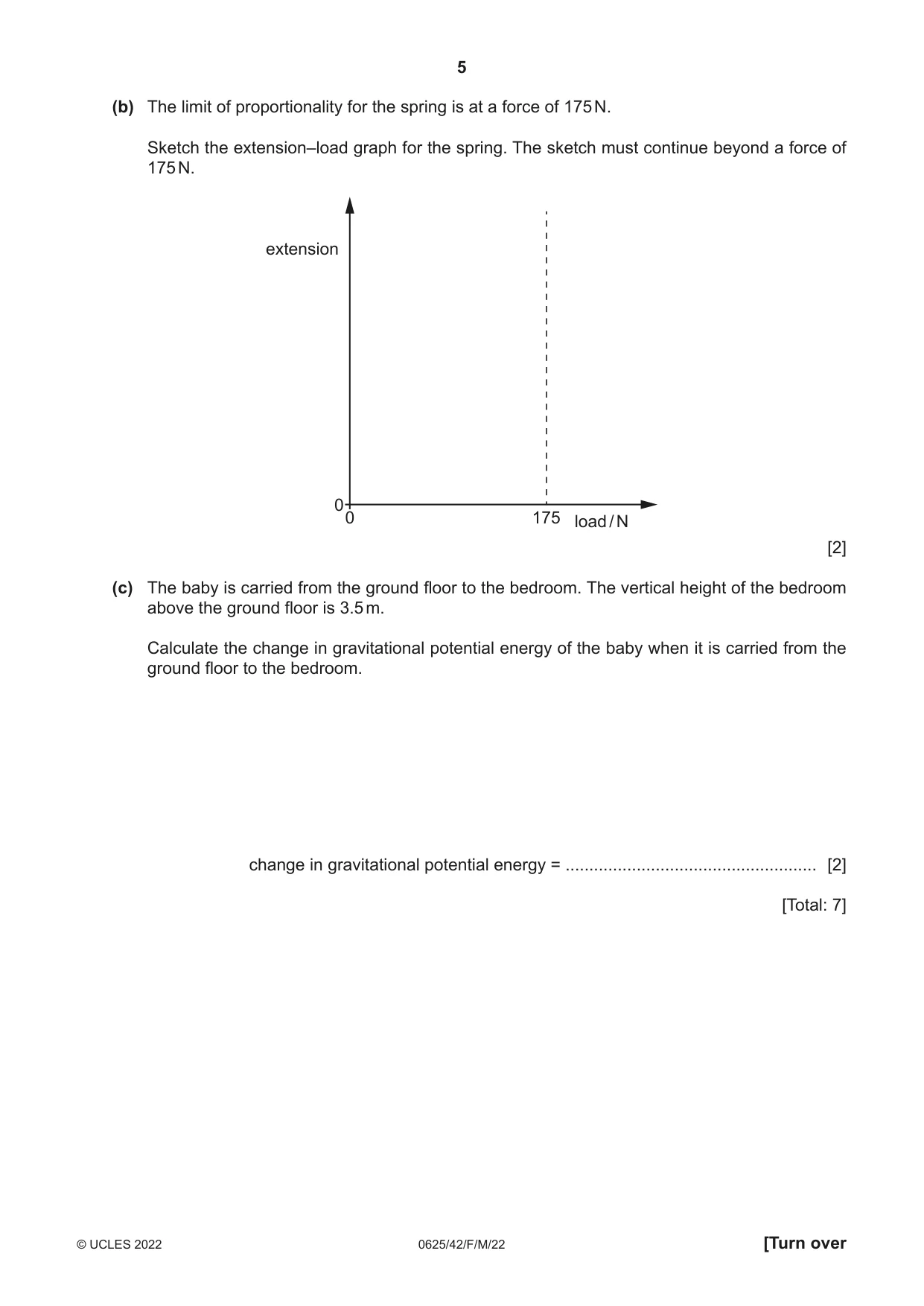 Cambridge IGCSE Physics 0625 2022 Feb/March Paper 4 · Variant 2 question paper, page 5 of 16