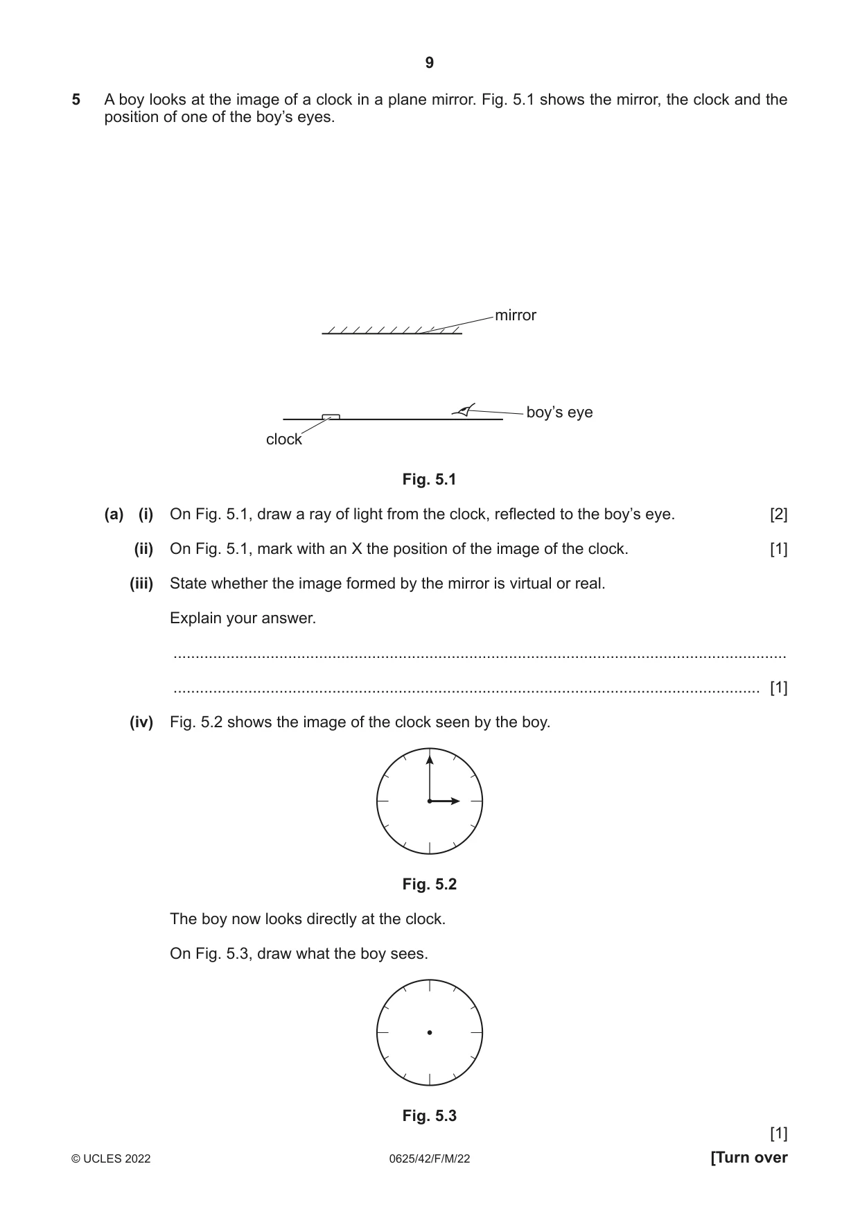 Cambridge IGCSE Physics 0625 2022 Feb/March Paper 4 · Variant 2 question paper, page 9 of 16