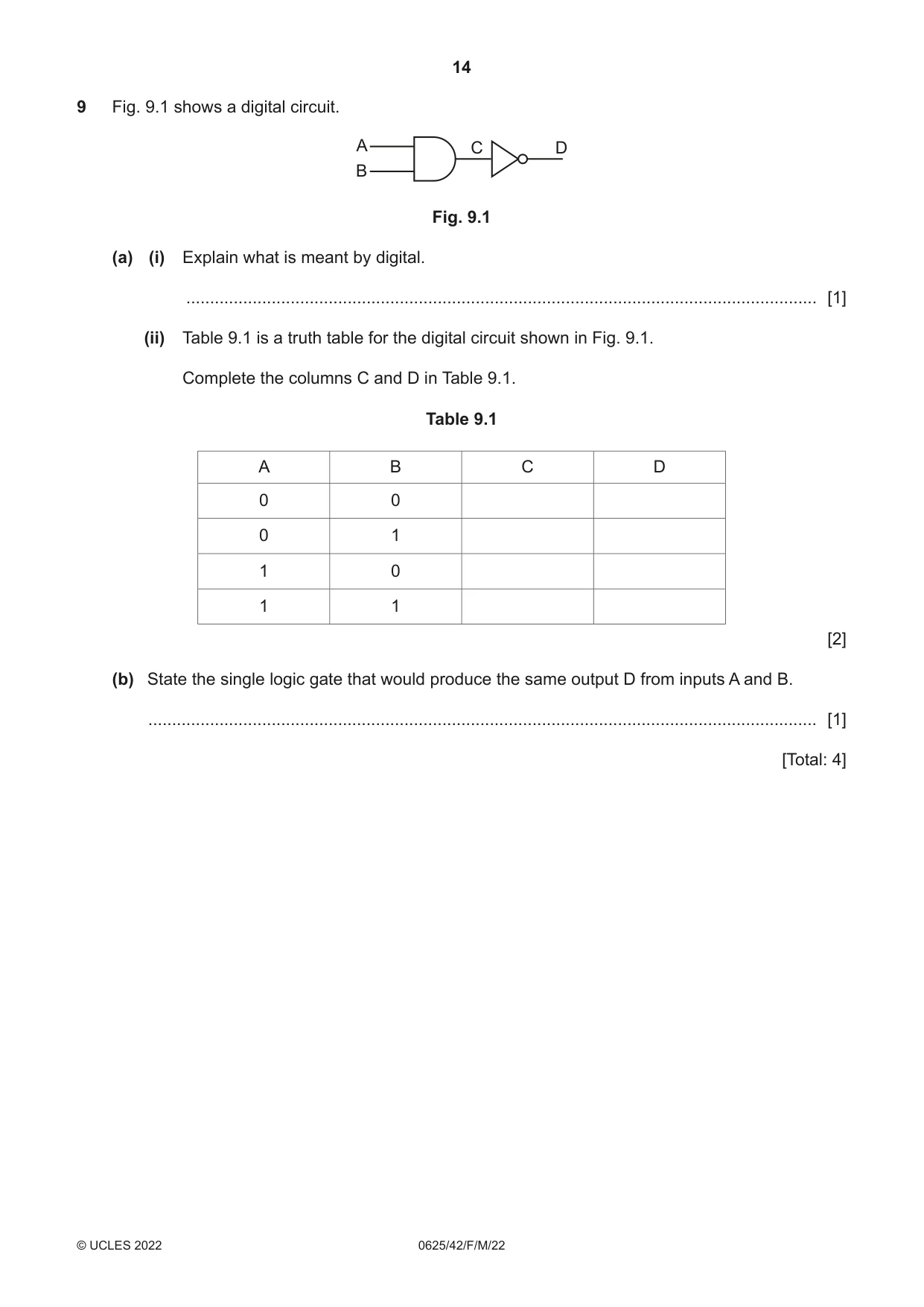 Cambridge IGCSE Physics 0625 2022 Feb/March Paper 4 · Variant 2 question paper, page 14 of 16