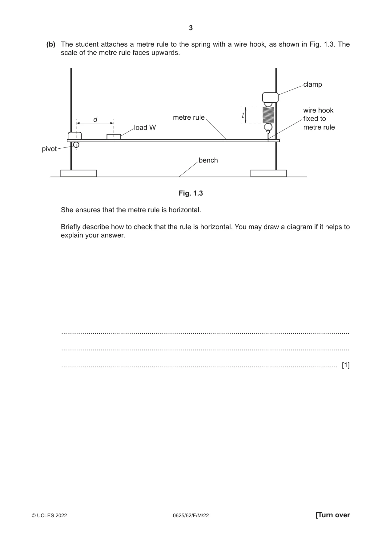 Cambridge IGCSE Physics 0625 2022 Feb/March Paper 6 · Variant 2 question paper, page 3 of 16