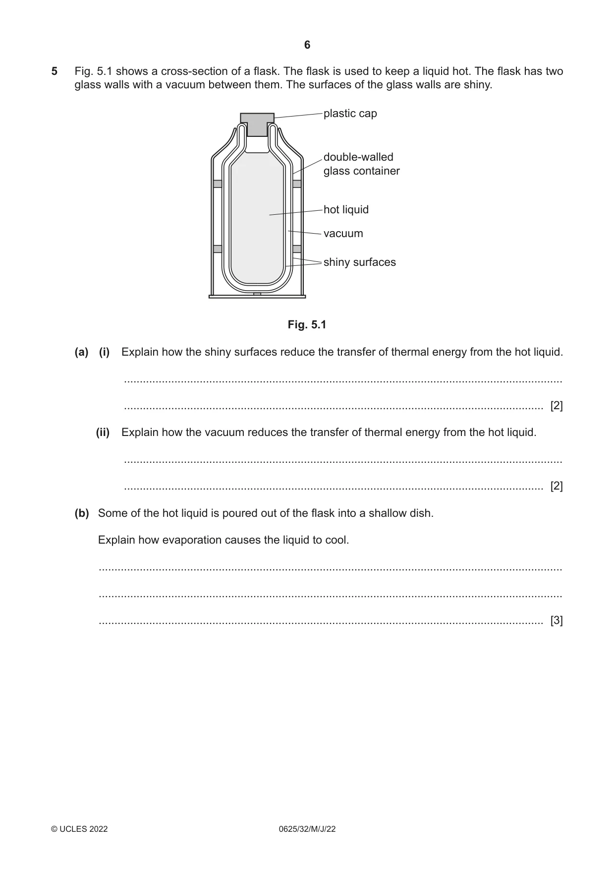 Cambridge IGCSE Physics 0625 2022 May/June Paper 3 · Variant 2 question paper, page 6 of 16