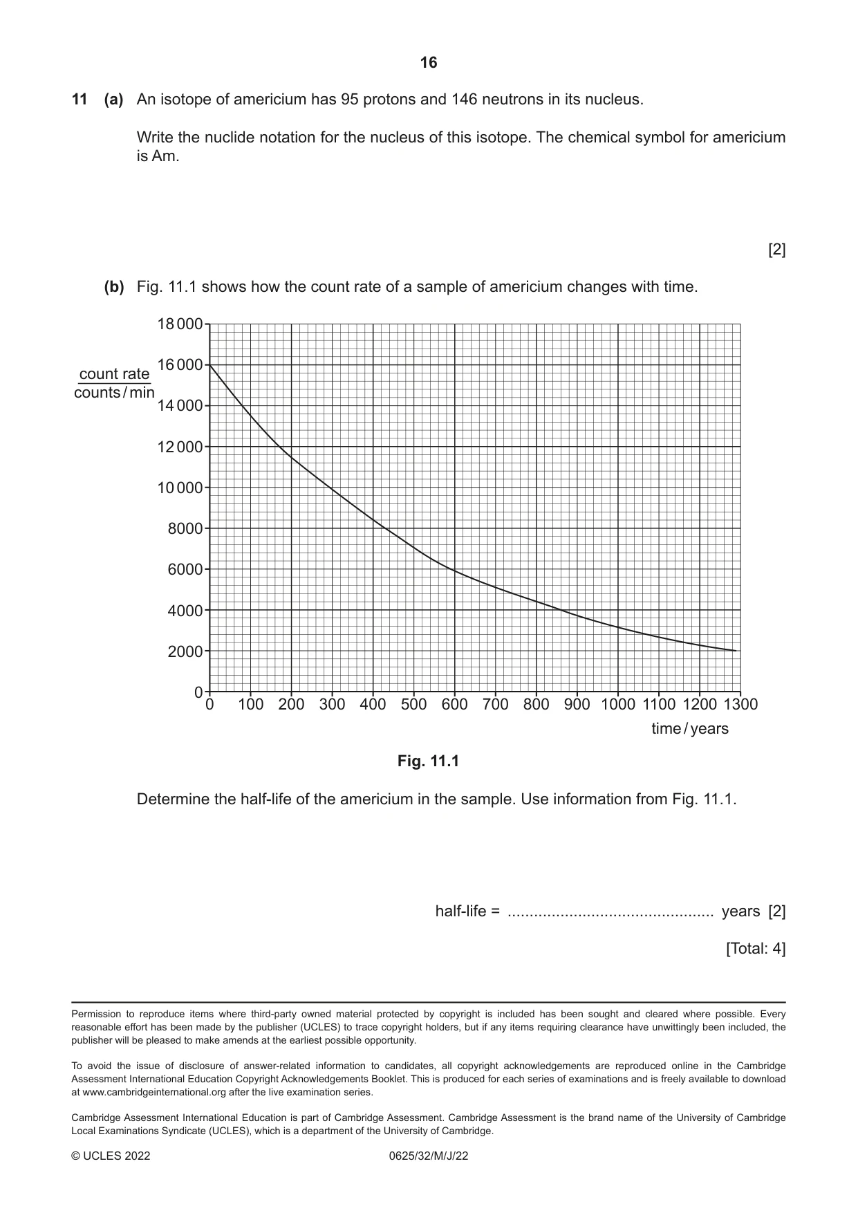 Cambridge IGCSE Physics 0625 2022 May/June Paper 3 · Variant 2 question paper, page 16 of 16