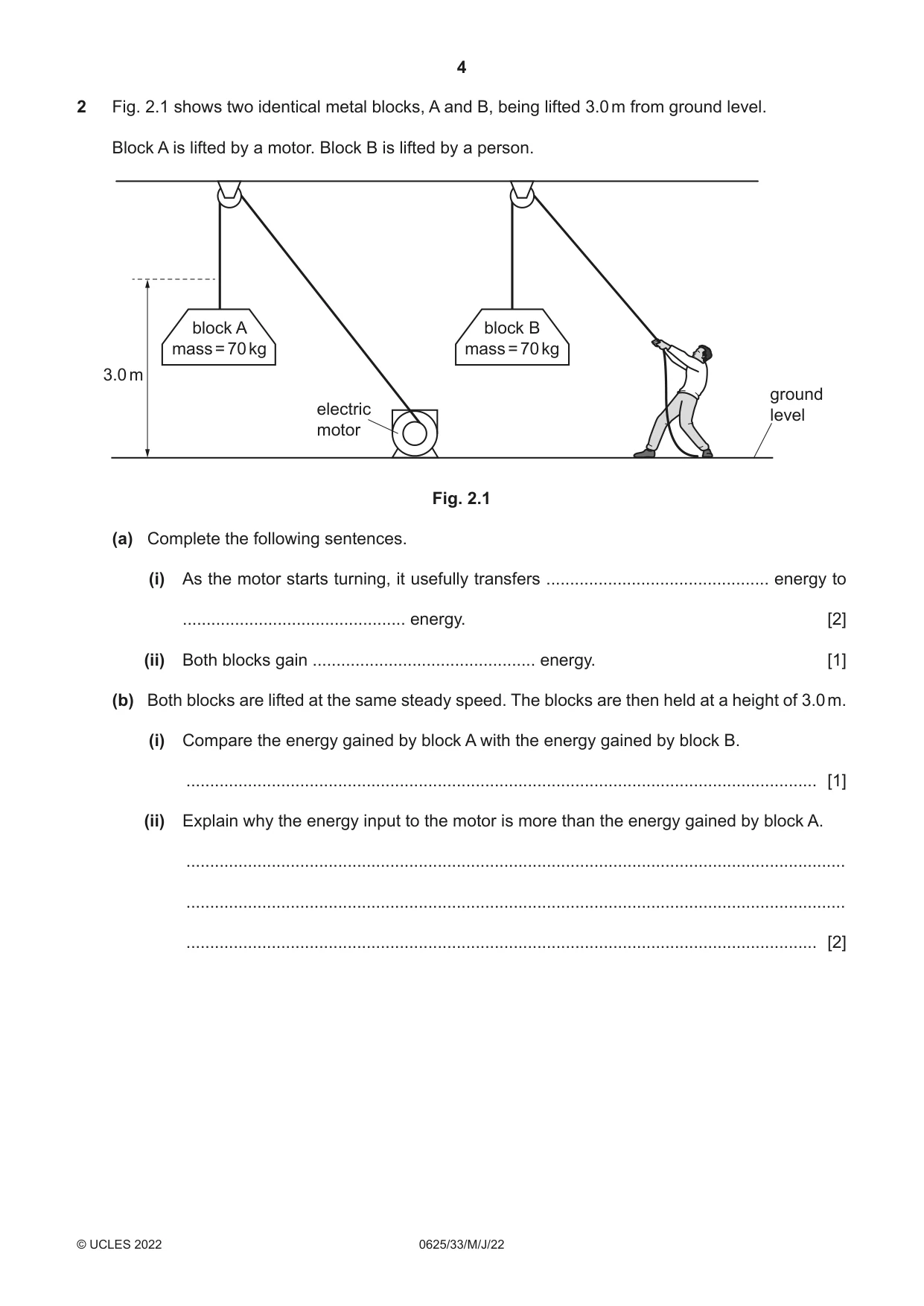 Cambridge IGCSE Physics 0625 2022 May/June Paper 3 · Variant 3 question paper, page 4 of 16