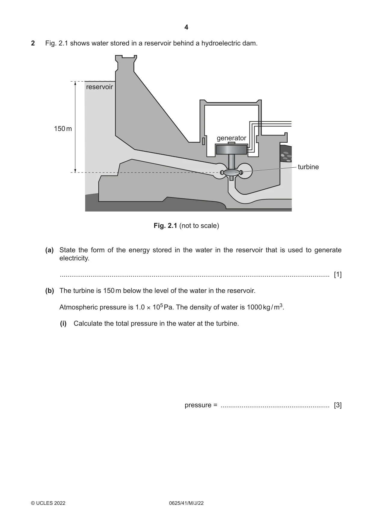 Cambridge IGCSE Physics 0625 2022 May/June Paper 4 · Variant 1 question paper, page 4 of 16