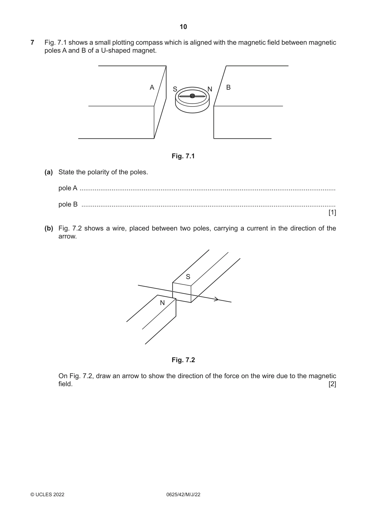 Cambridge IGCSE Physics 0625 2022 May/June Paper 4 · Variant 2 question paper, page 10 of 16