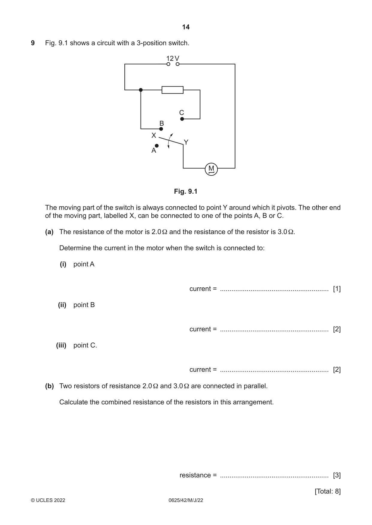 Cambridge IGCSE Physics 0625 2022 May/June Paper 4 · Variant 2 question paper, page 14 of 16