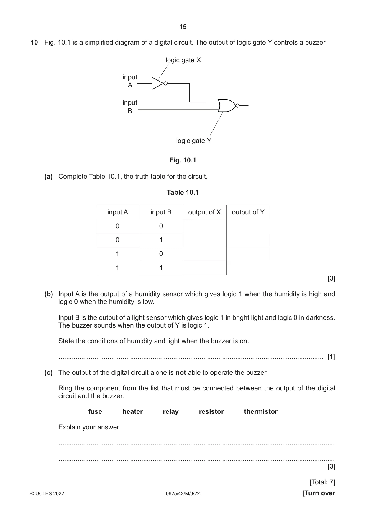 Cambridge IGCSE Physics 0625 2022 May/June Paper 4 · Variant 2 question paper, page 15 of 16