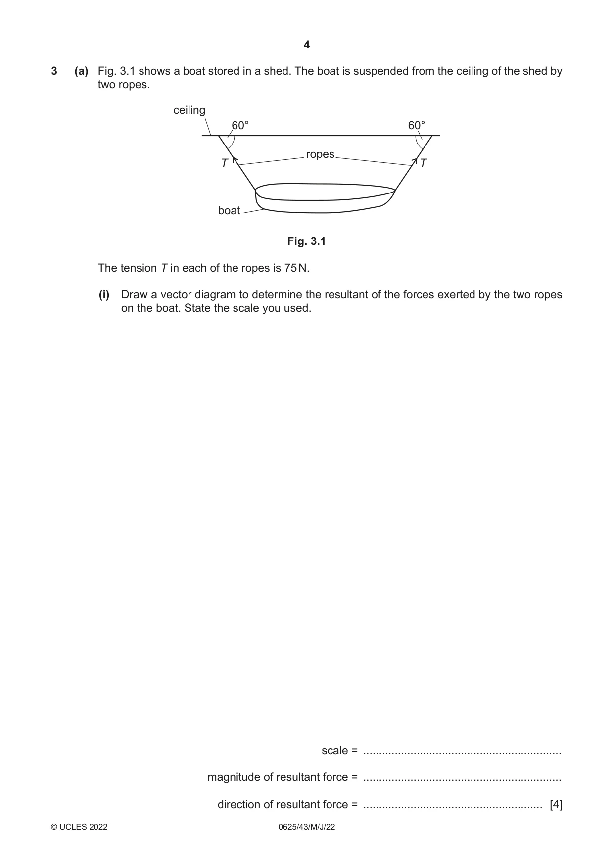 Cambridge IGCSE Physics 0625 2022 May/June Paper 4 · Variant 3 question paper, page 4 of 16