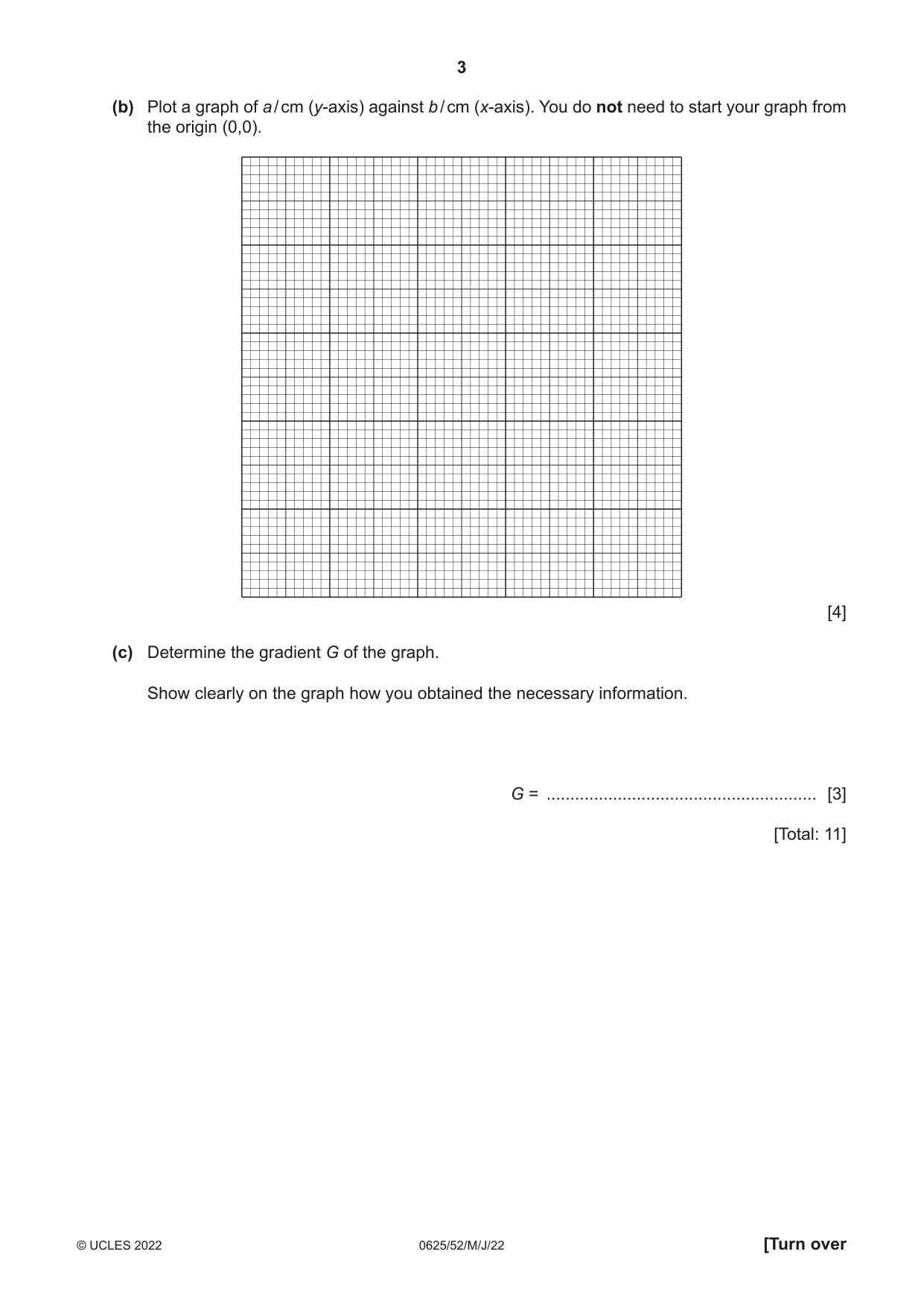 Cambridge IGCSE Physics 0625 2022 May/June Paper 5 · Variant 2 question paper, page 3 of 12