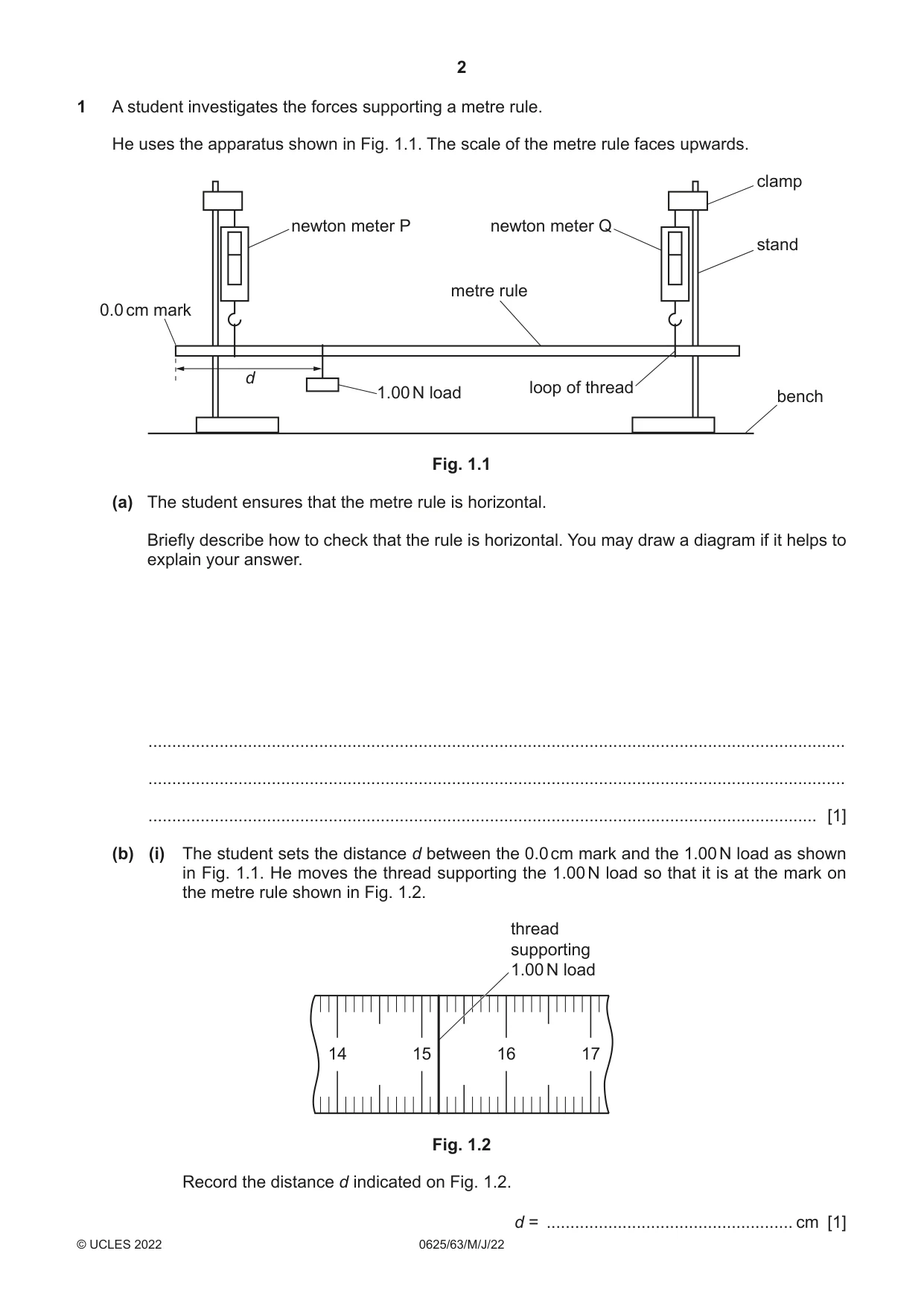 Cambridge IGCSE Physics 0625 2022 May/June Paper 6 · Variant 3 question paper, page 2 of 16