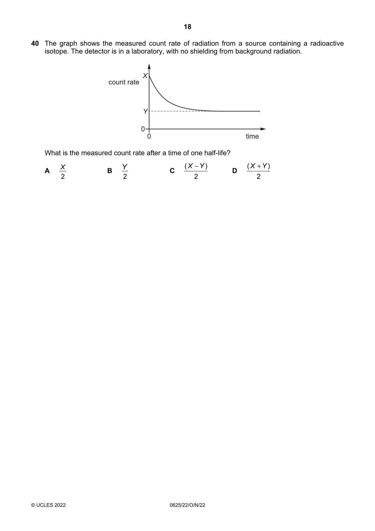 Cambridge IGCSE Physics 0625 2022 Oct/Nov Paper 2 · Variant 2 question paper, page 18 of 20