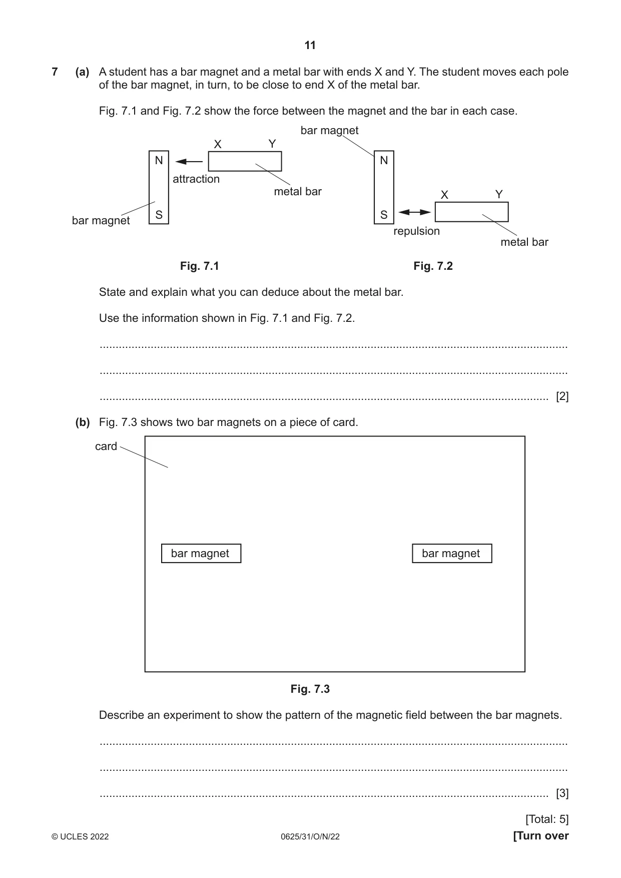 Cambridge IGCSE Physics 0625 2022 Oct/Nov Paper 3 · Variant 1 question paper, page 11 of 16