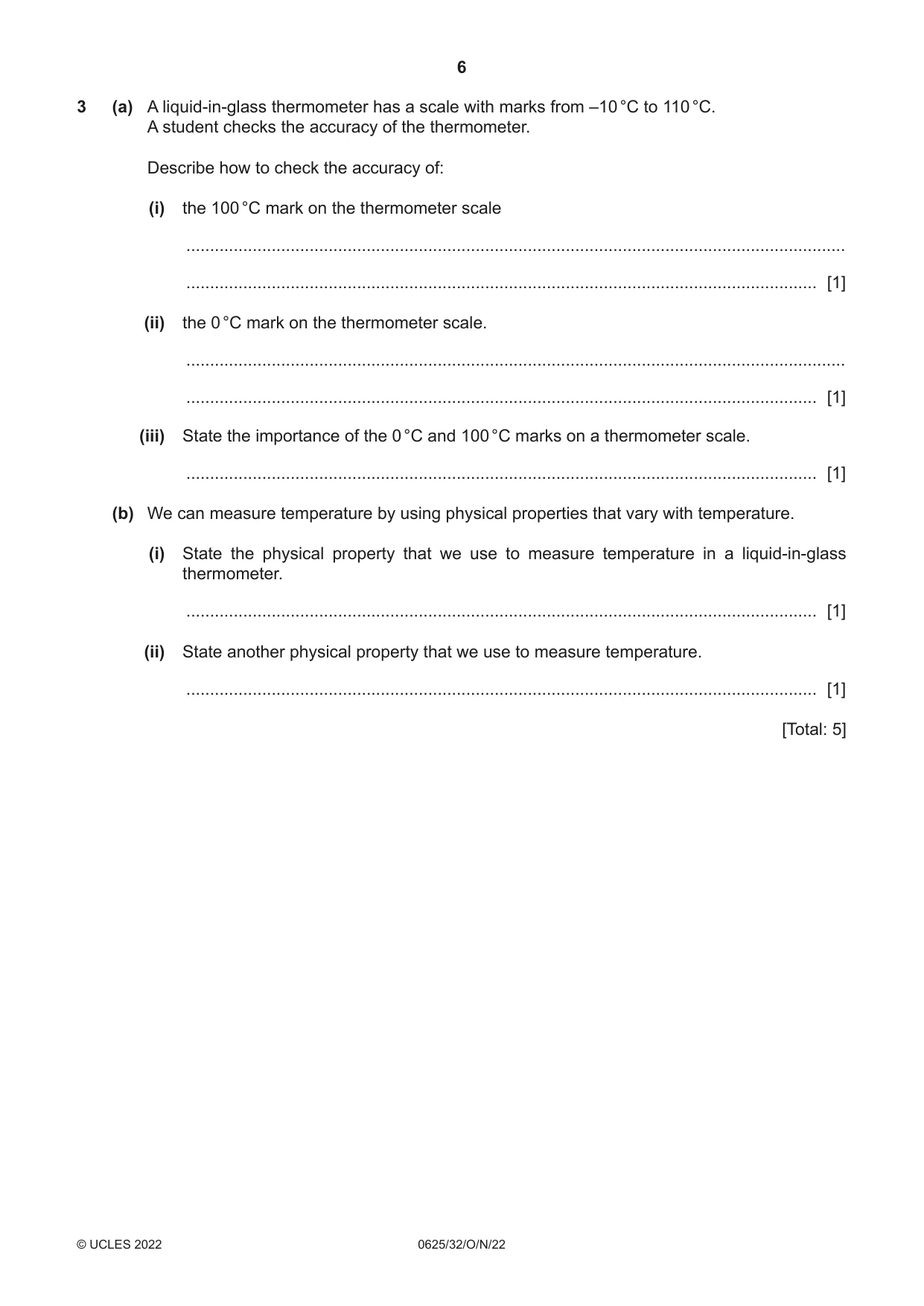 Cambridge IGCSE Physics 0625 2022 Oct/Nov Paper 3 · Variant 2 question paper, page 6 of 16