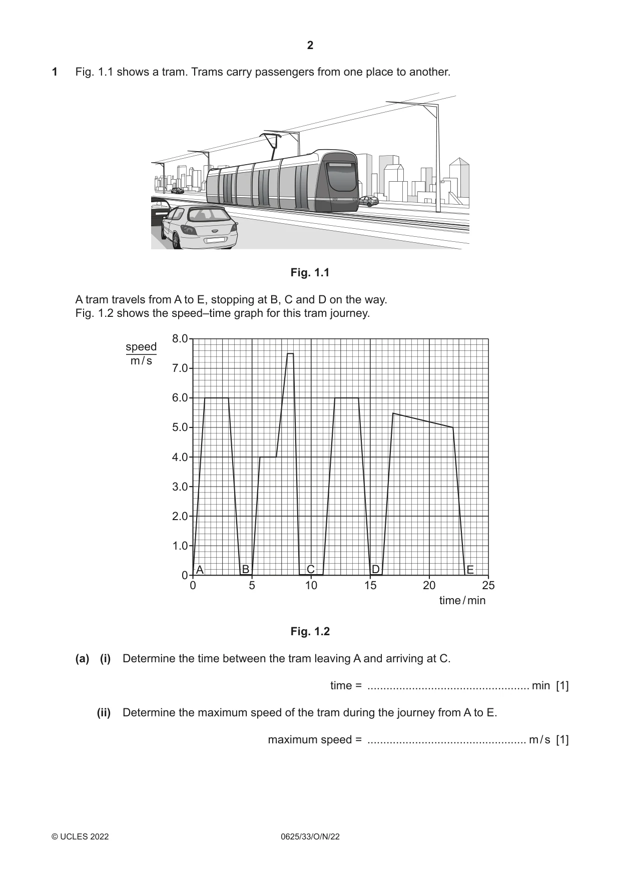 Cambridge IGCSE Physics 0625 2022 Oct/Nov Paper 3 · Variant 3 question paper, page 2 of 16