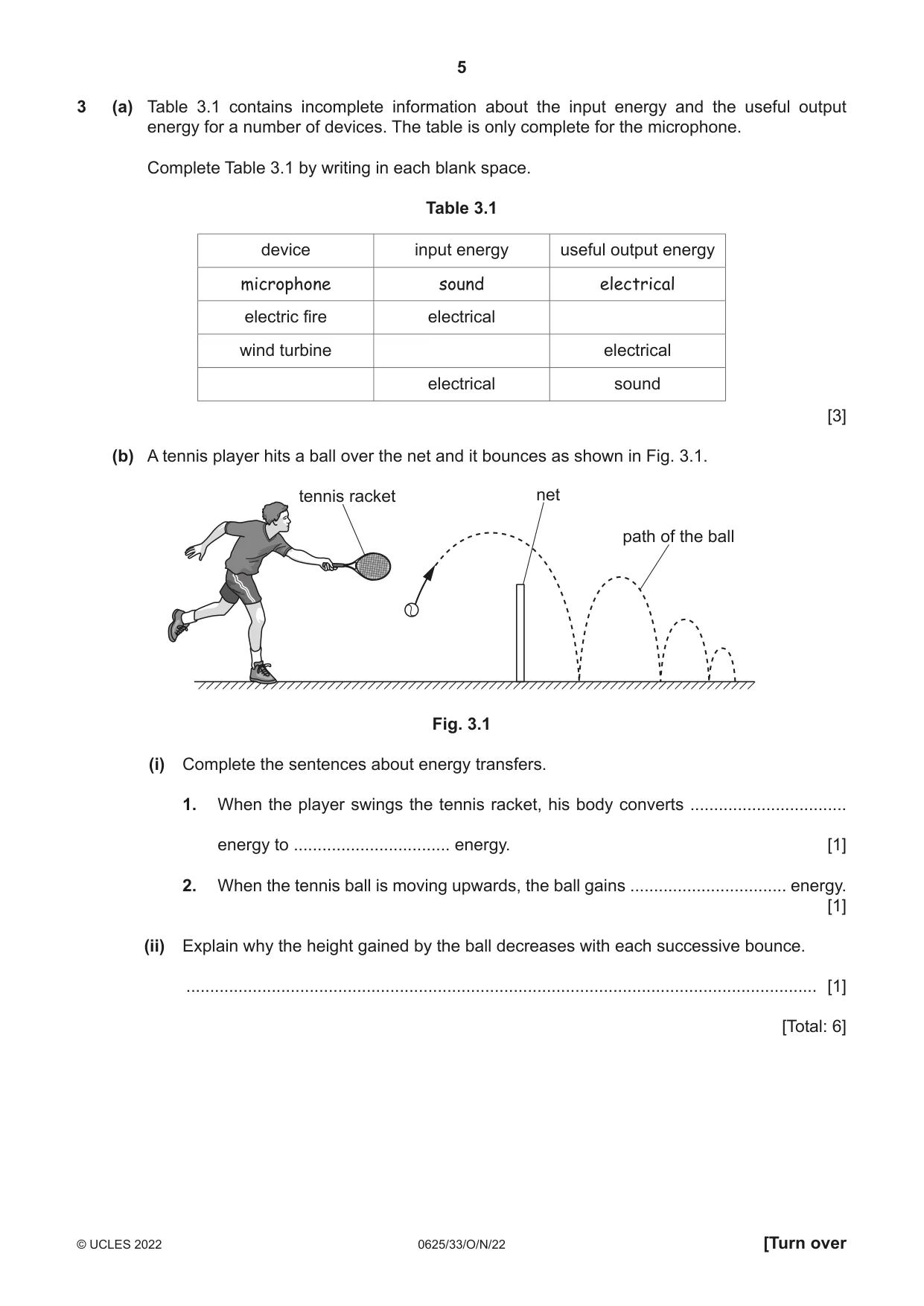 Cambridge IGCSE Physics 0625 2022 Oct/Nov Paper 3 · Variant 3 question paper, page 5 of 16