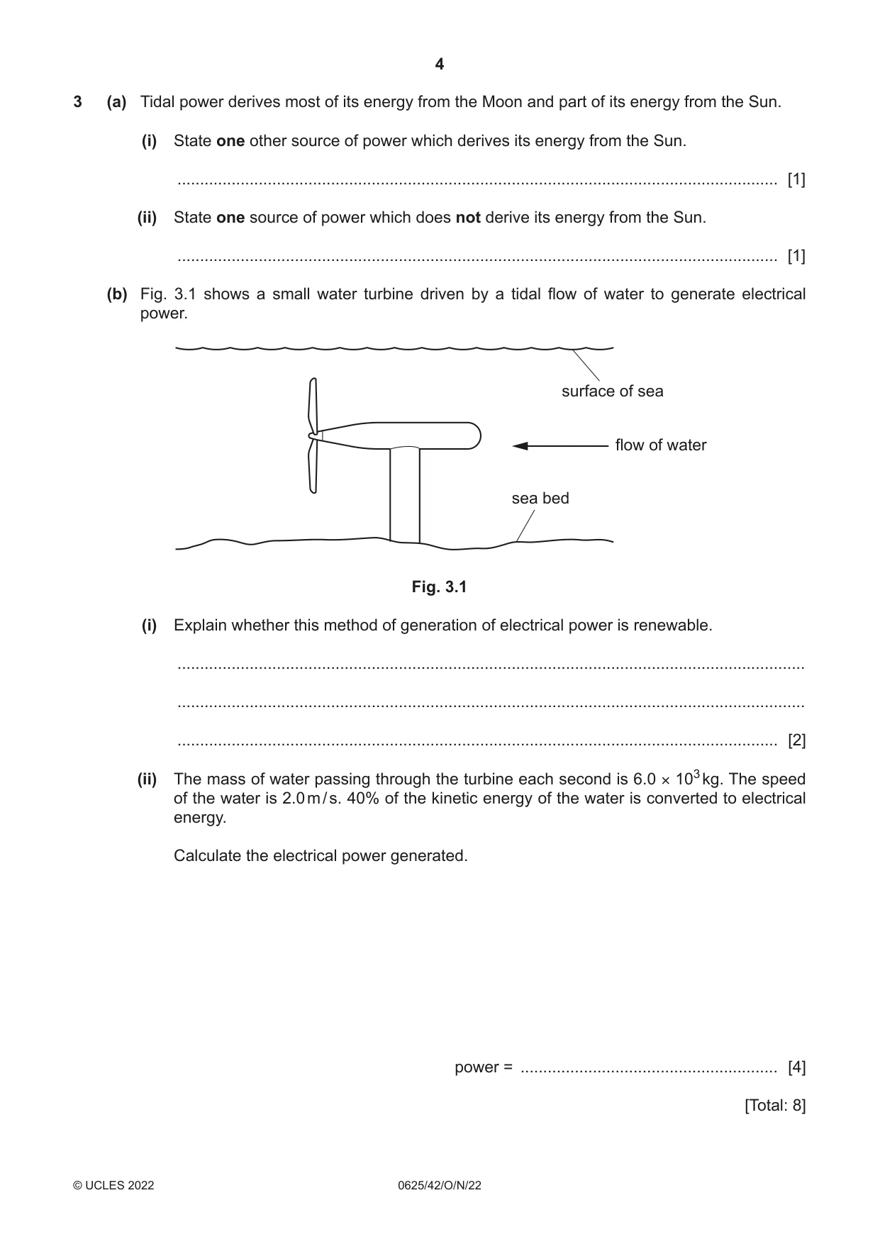 Cambridge IGCSE Physics 0625 2022 Oct/Nov Paper 4 · Variant 2 question paper, page 4 of 16
