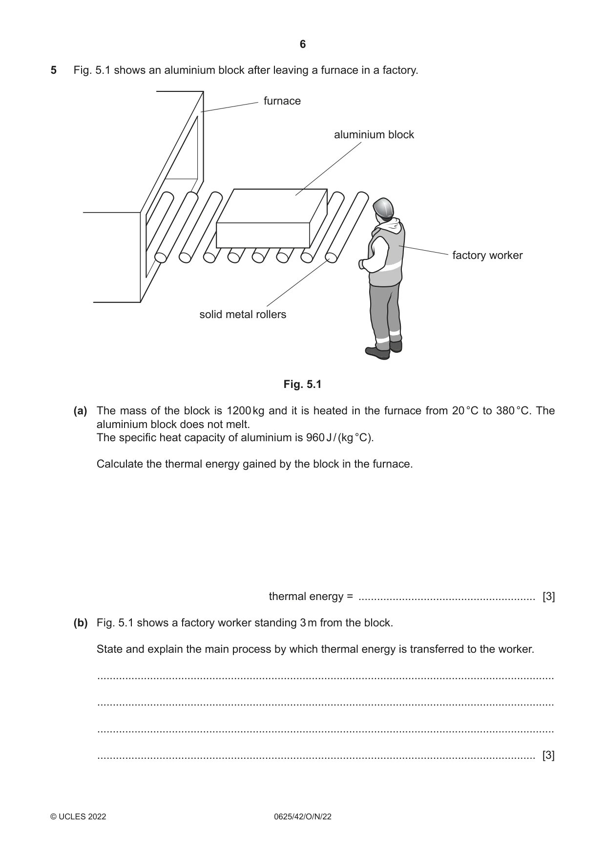 Cambridge IGCSE Physics 0625 2022 Oct/Nov Paper 4 · Variant 2 question paper, page 6 of 16