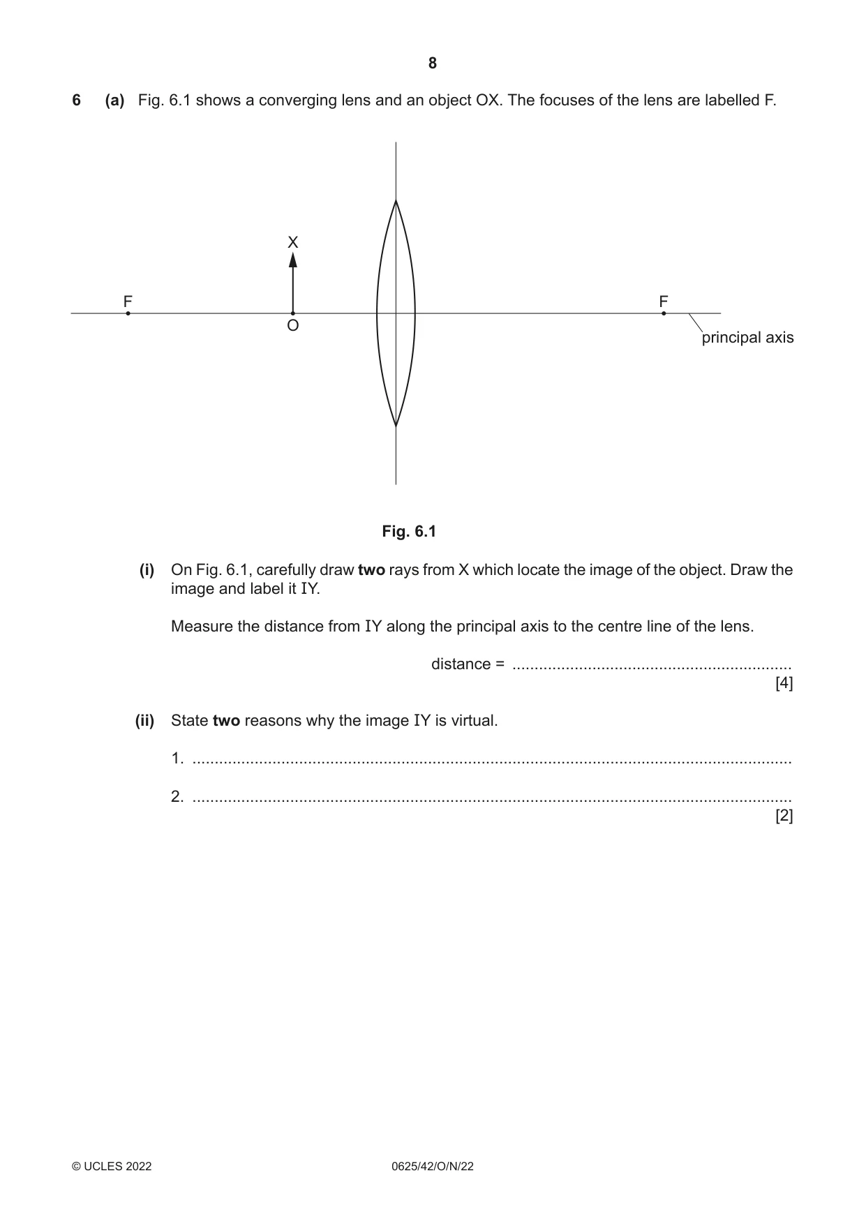Cambridge IGCSE Physics 0625 2022 Oct/Nov Paper 4 · Variant 2 question paper, page 8 of 16