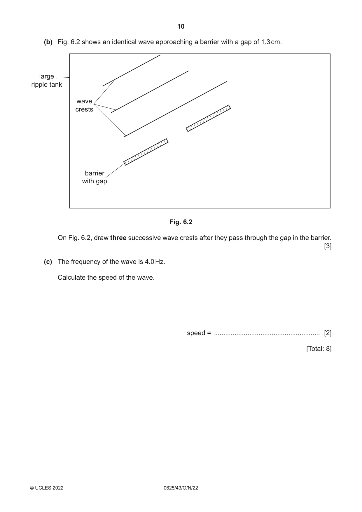 Cambridge IGCSE Physics 0625 2022 Oct/Nov Paper 4 · Variant 3 question paper, page 10 of 16