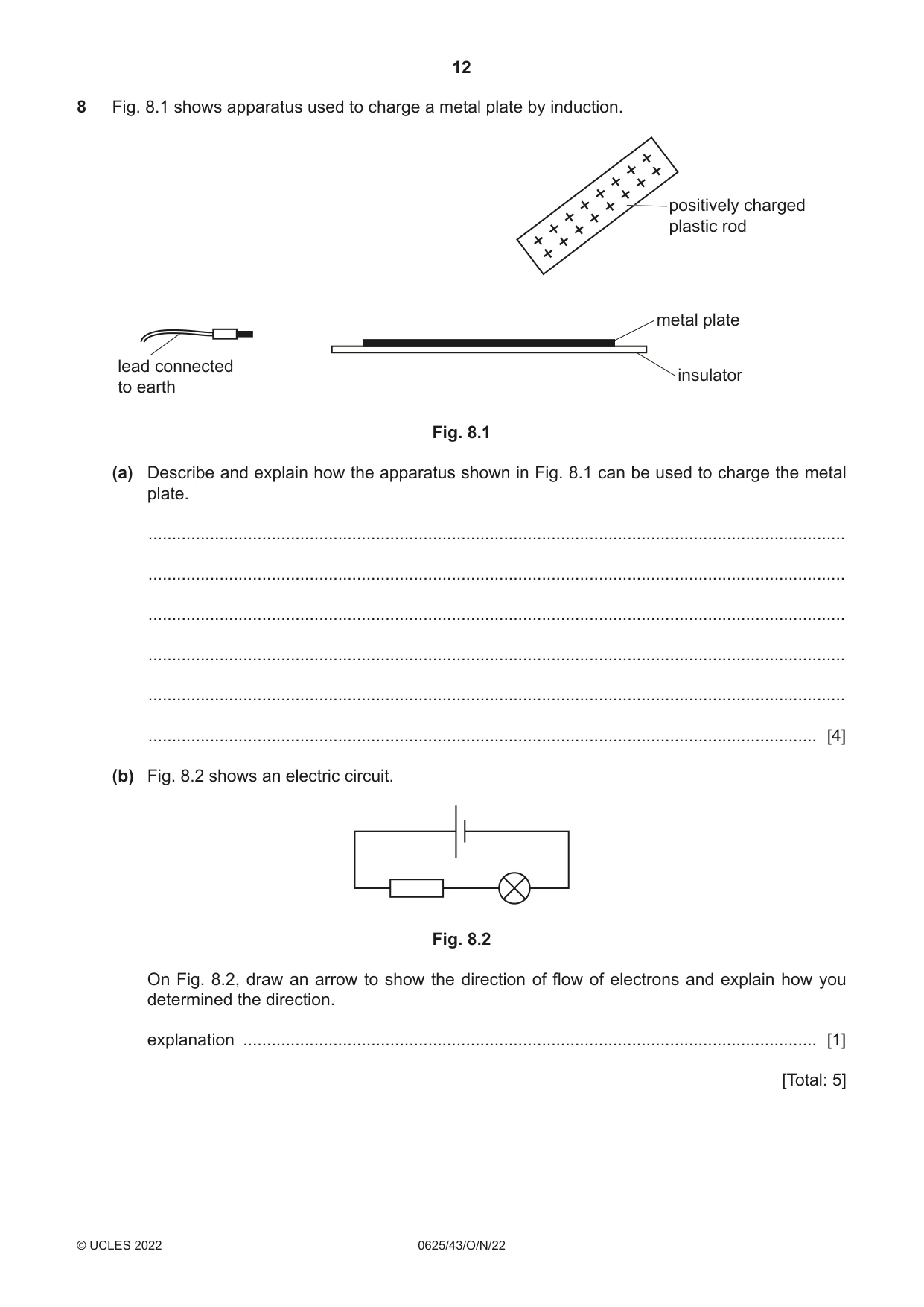 Cambridge IGCSE Physics 0625 2022 Oct/Nov Paper 4 · Variant 3 question paper, page 12 of 16