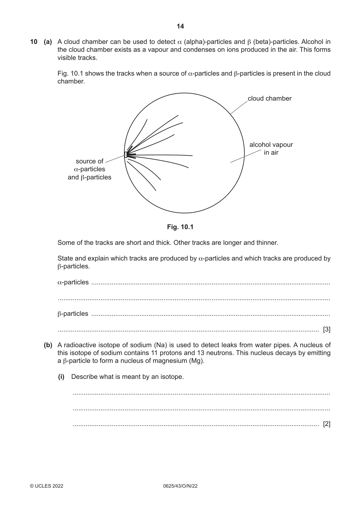 Cambridge IGCSE Physics 0625 2022 Oct/Nov Paper 4 · Variant 3 question paper, page 14 of 16