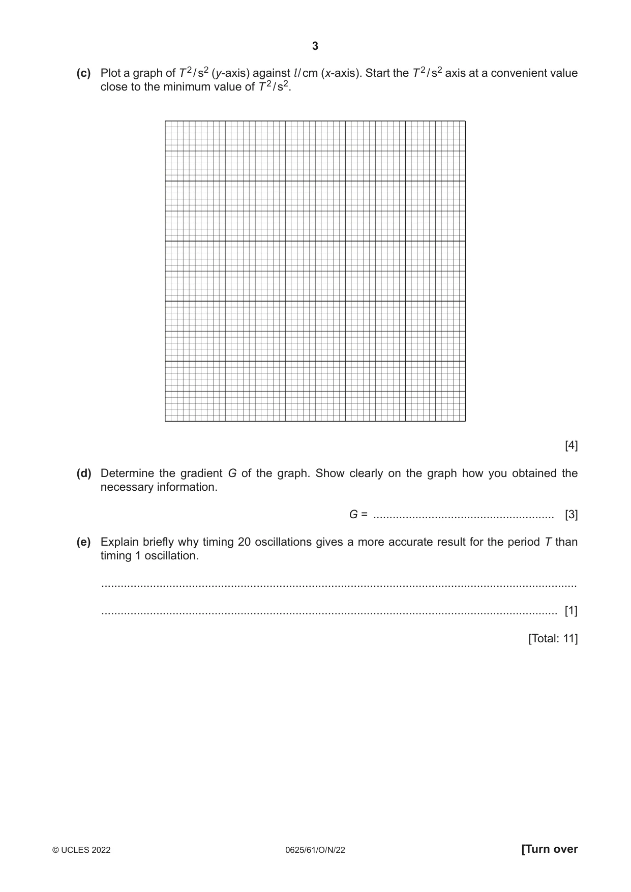Cambridge IGCSE Physics 0625 2022 Oct/Nov Paper 6 · Variant 1 question paper, page 3 of 12