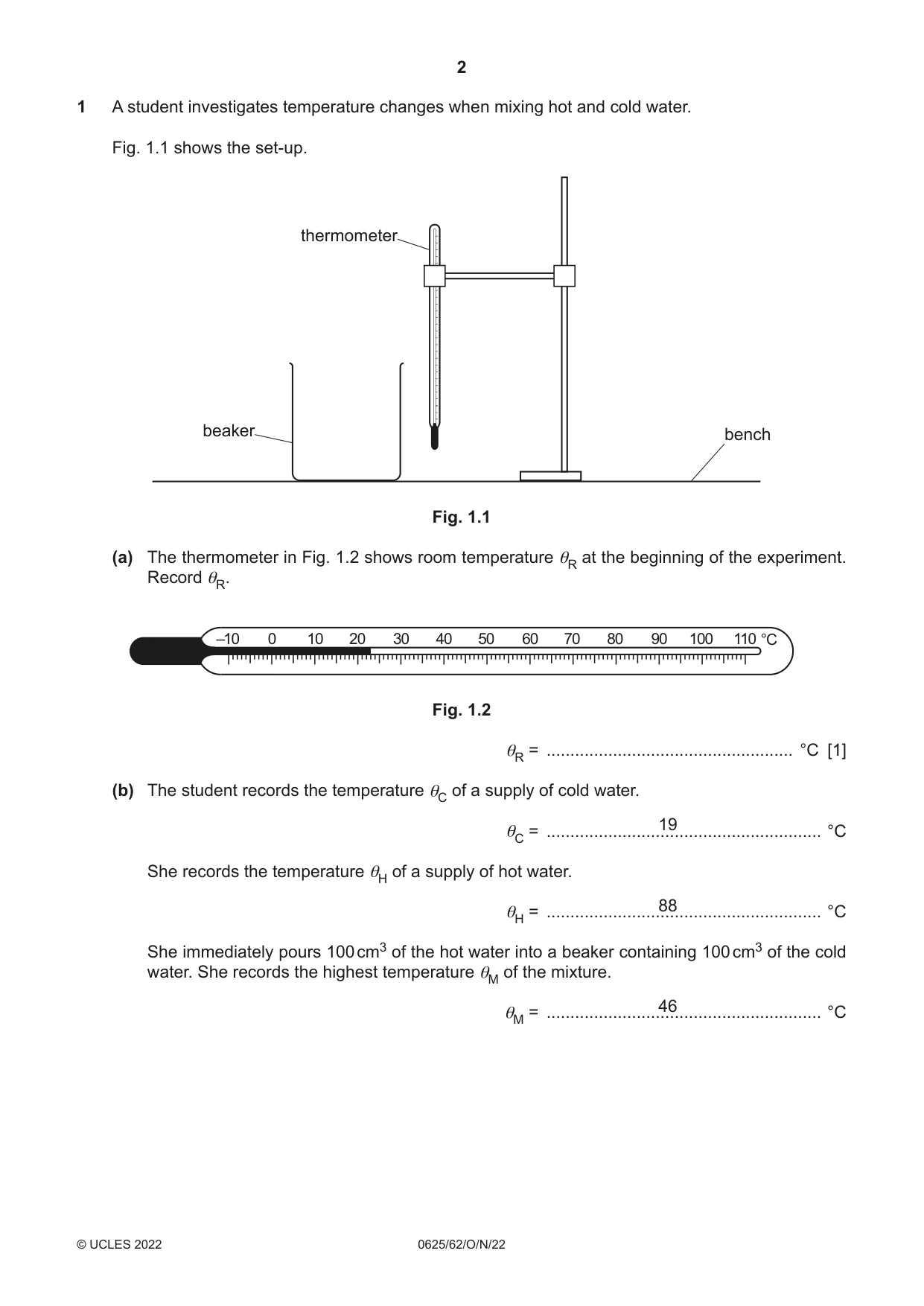 Cambridge IGCSE Physics 0625 2022 Oct/Nov Paper 6 · Variant 2 question paper, page 2 of 12