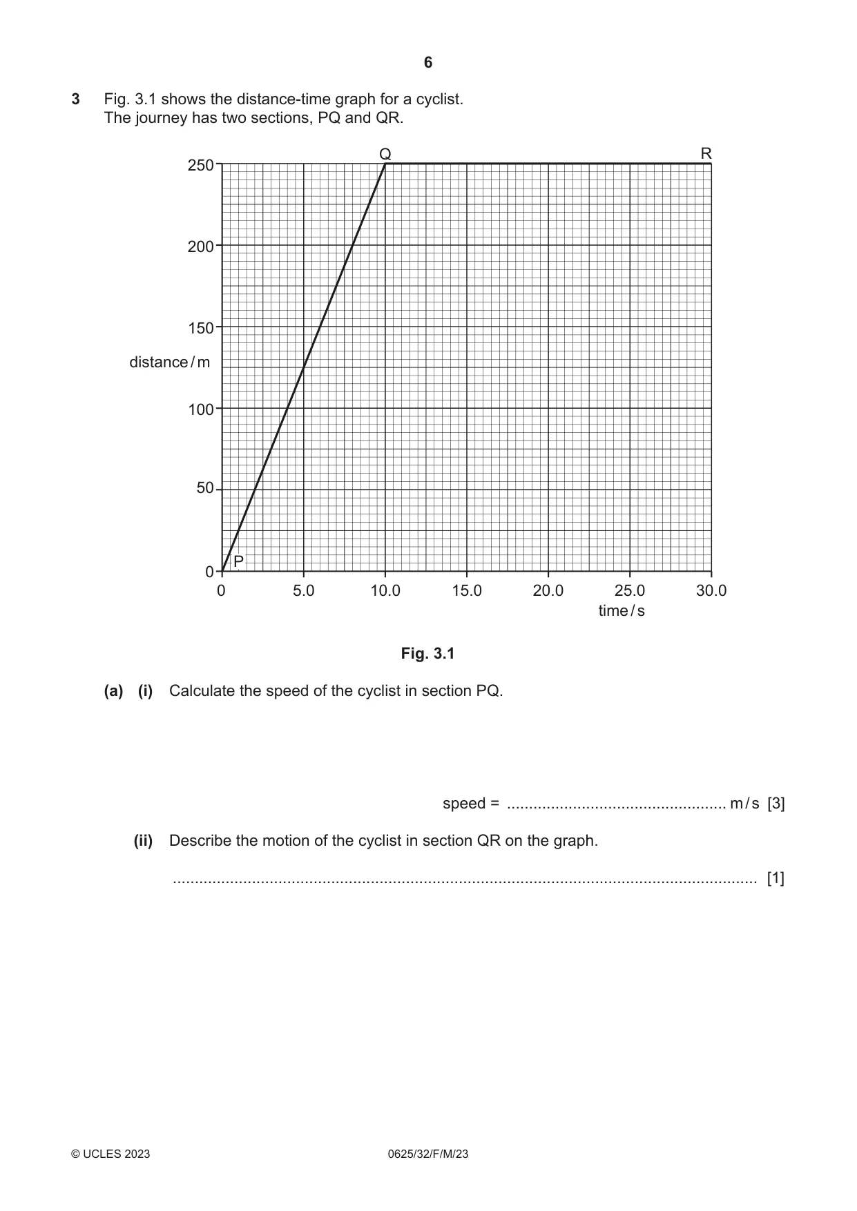 Cambridge IGCSE Physics 0625 2023 Feb/March Paper 3 · Variant 2 question paper, page 6 of 20