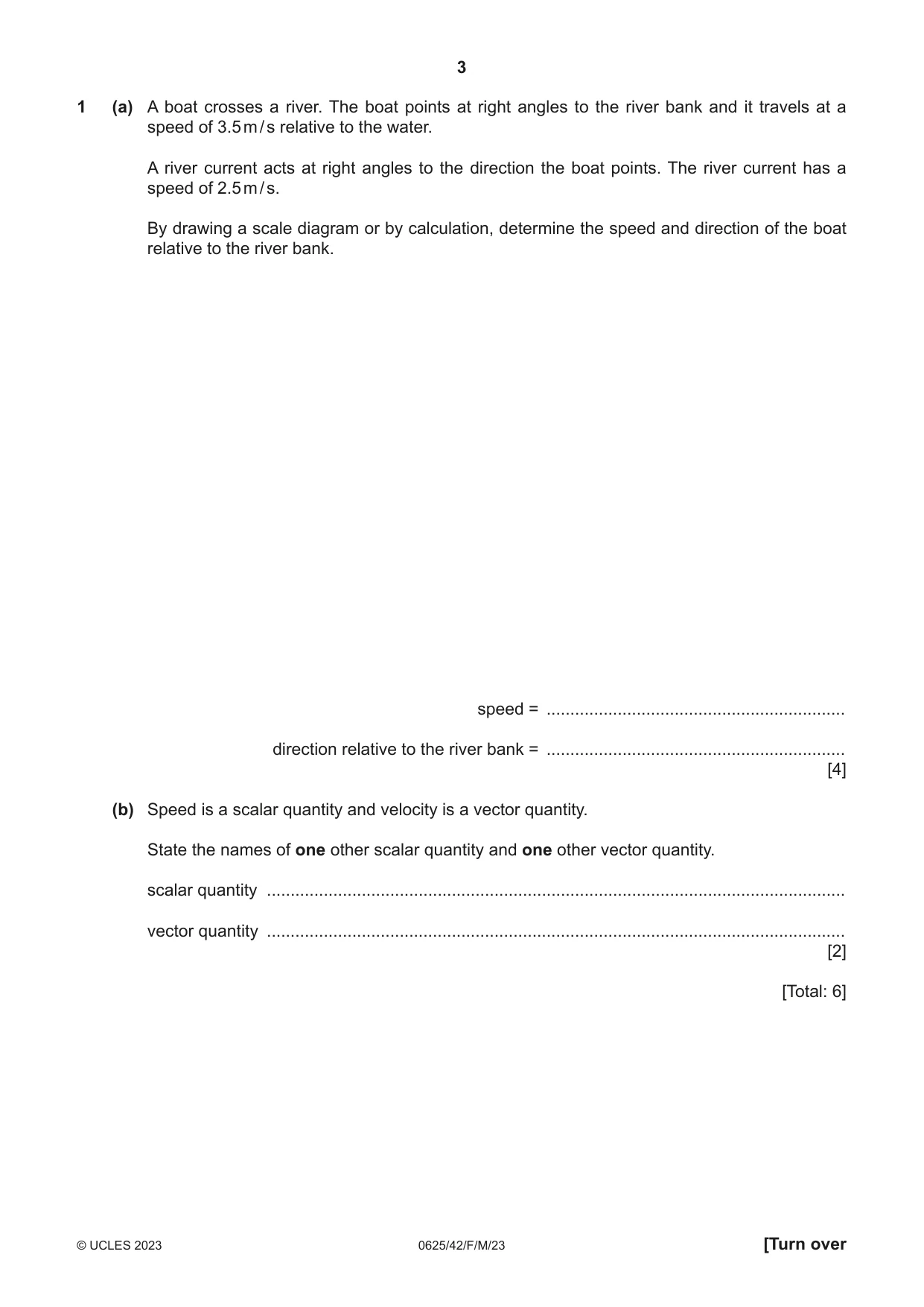 Cambridge IGCSE Physics 0625 2023 Feb/March Paper 4 · Variant 2 question paper, page 3 of 16