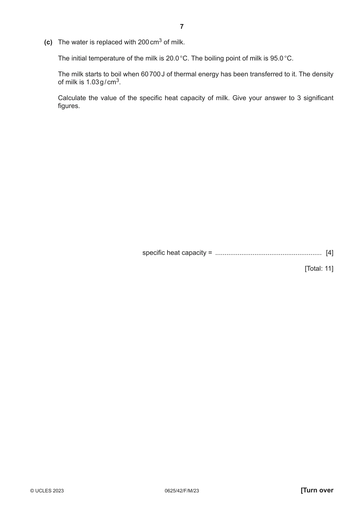 Cambridge IGCSE Physics 0625 2023 Feb/March Paper 4 · Variant 2 question paper, page 7 of 16