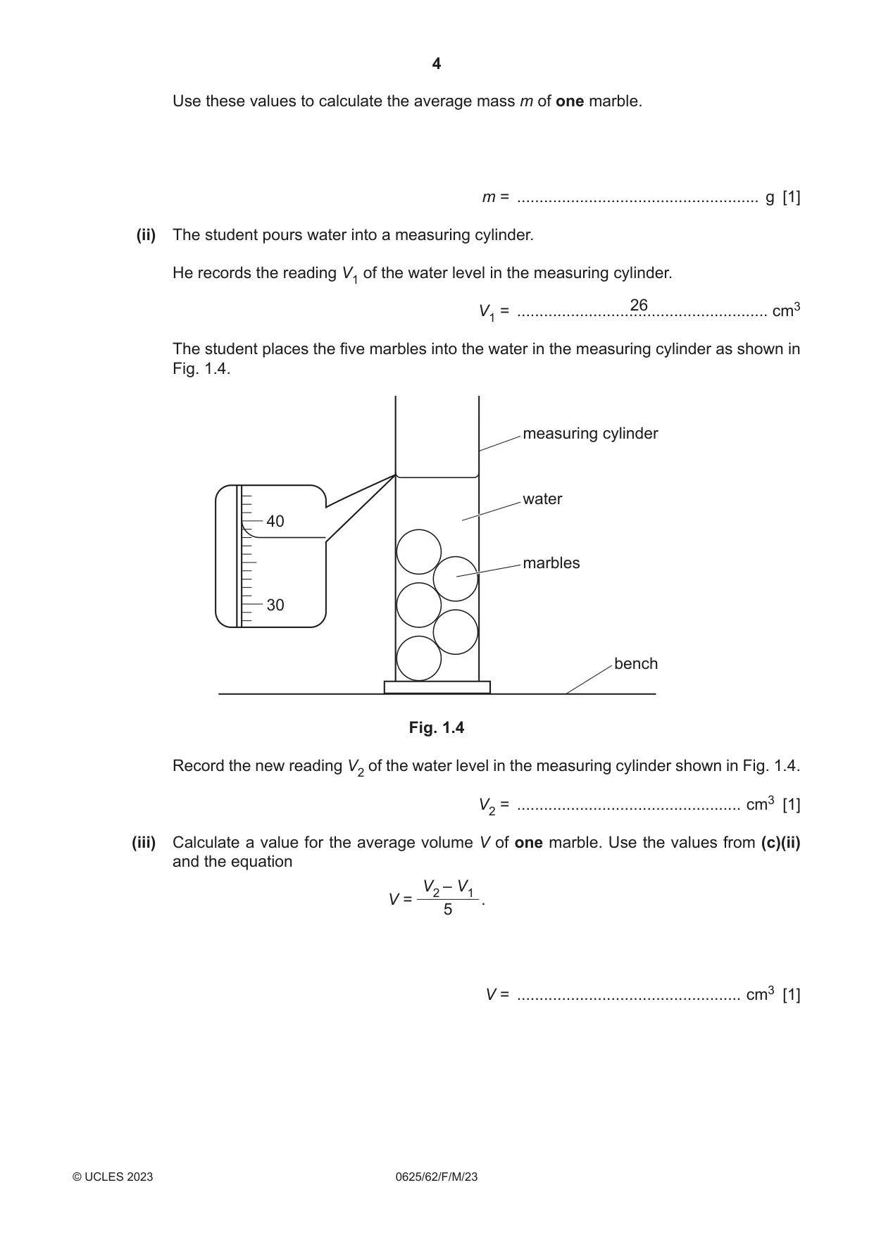 Cambridge IGCSE Physics 0625 2023 Feb/March Paper 6 · Variant 2 question paper, page 4 of 16