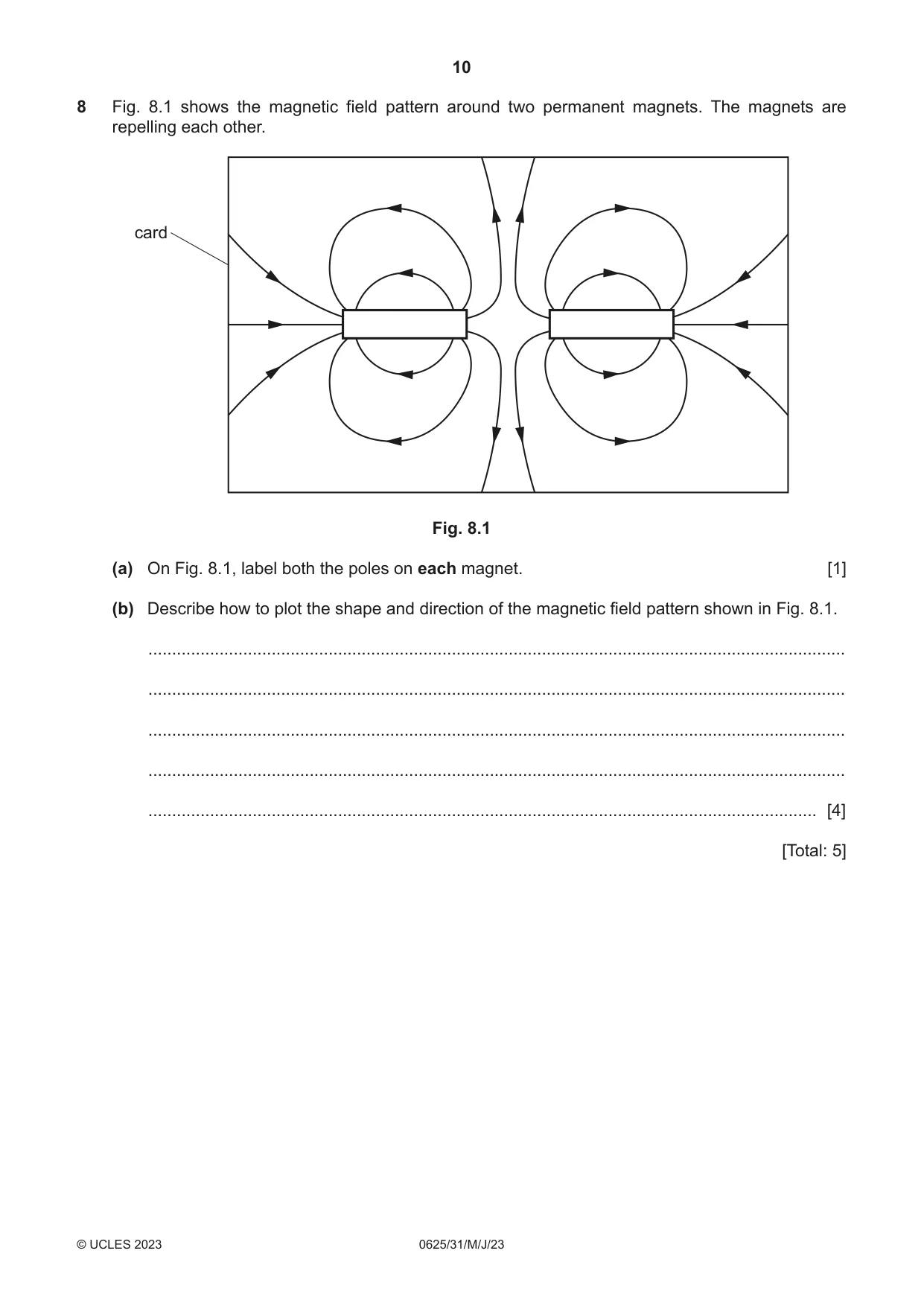 Cambridge IGCSE Physics 0625 2023 May/June Paper 3 · Variant 1 question paper, page 10 of 16