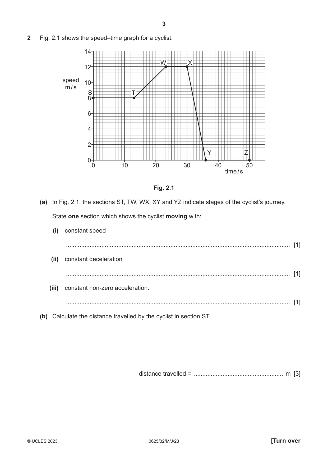 Cambridge IGCSE Physics 0625 2023 May/June Paper 3 · Variant 2 question paper, page 3 of 16