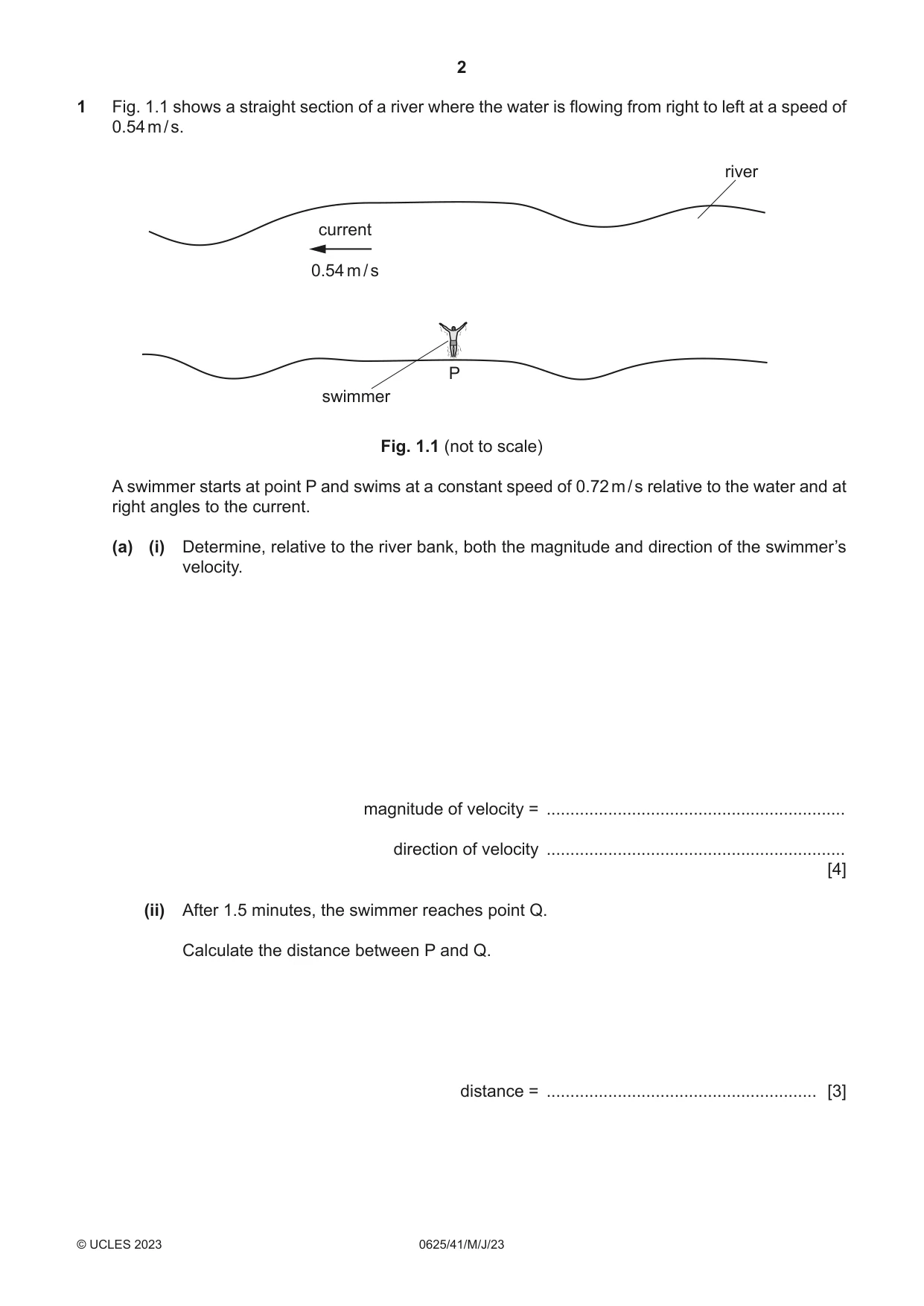 Cambridge IGCSE Physics 0625 2023 May/June Paper 4 · Variant 1 question paper, page 2 of 20