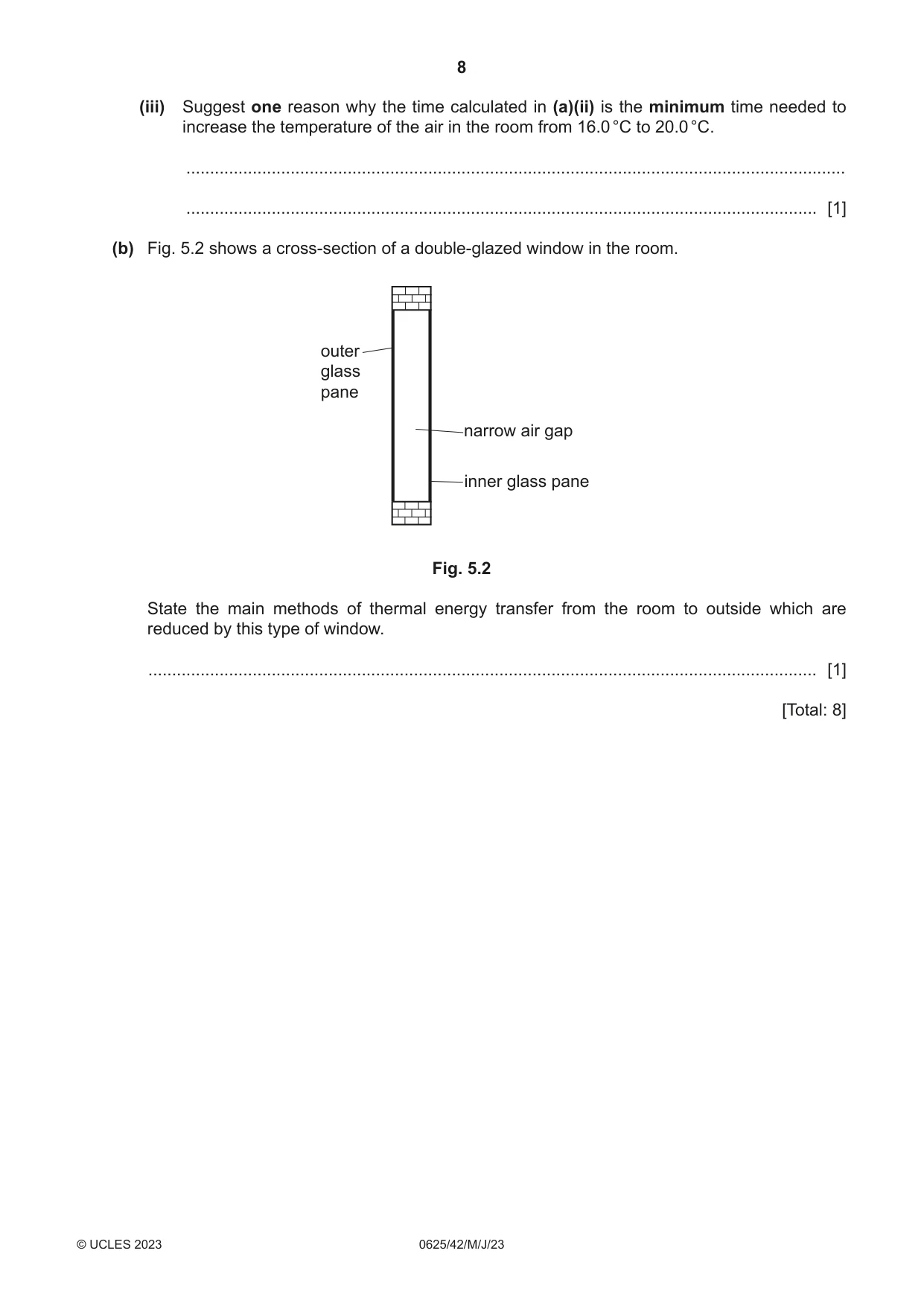 Cambridge IGCSE Physics 0625 2023 May/June Paper 4 · Variant 2 question paper, page 8 of 16