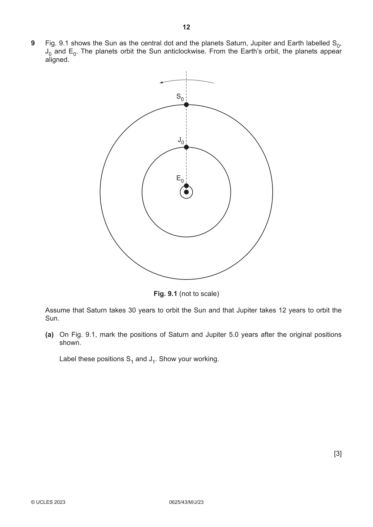 Cambridge IGCSE Physics 0625 2023 May/June Paper 4 · Variant 3 question paper, page 12 of 16