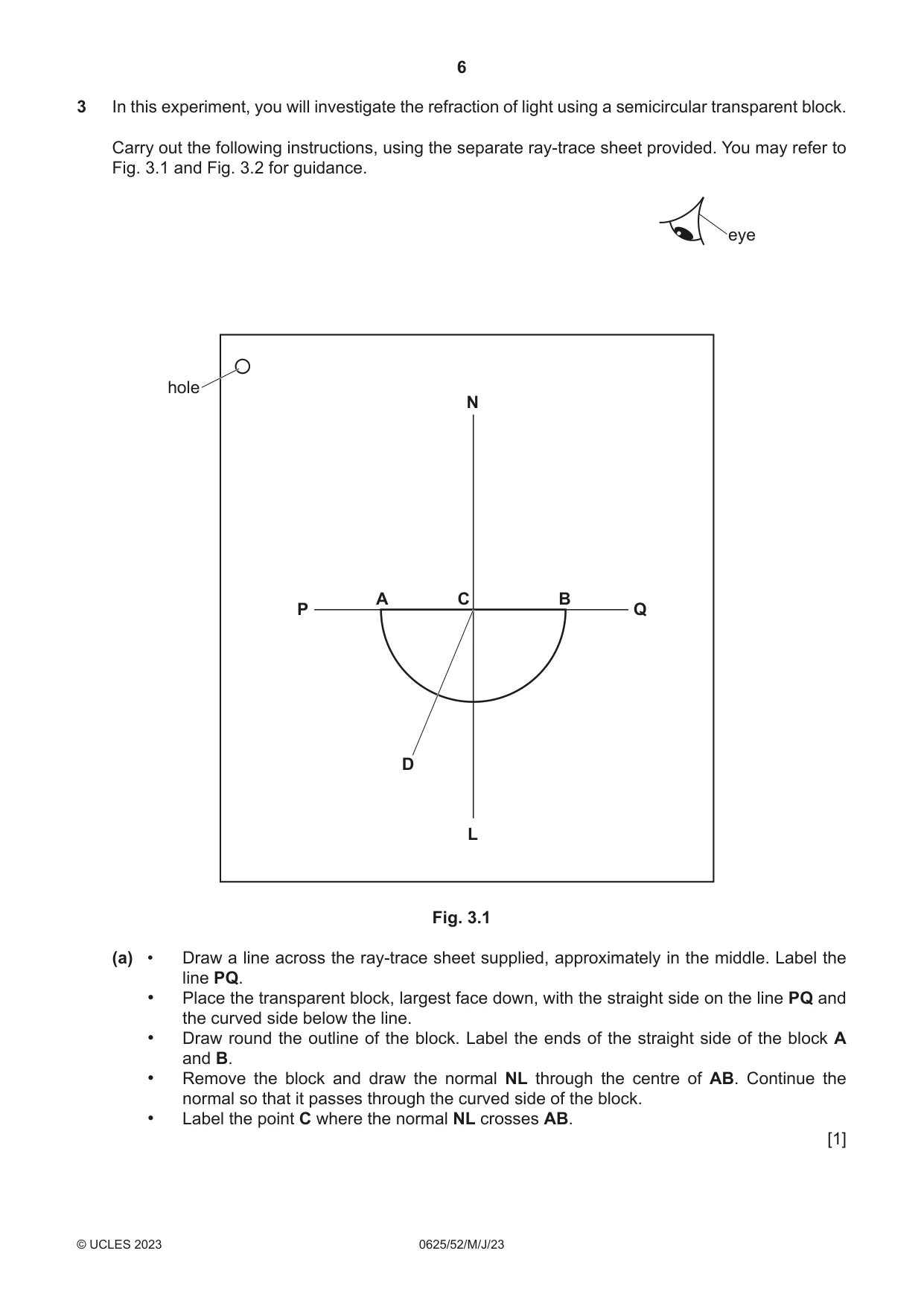 Cambridge IGCSE Physics 0625 2023 May/June Paper 5 · Variant 2 question paper, page 6 of 12
