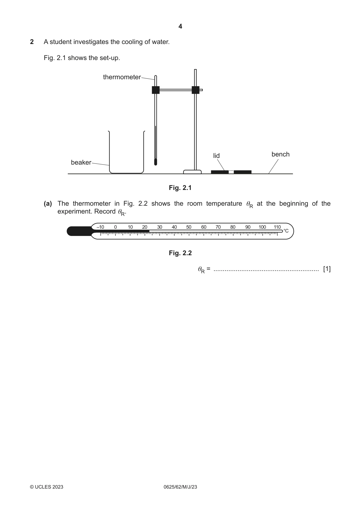 Cambridge IGCSE Physics 0625 2023 May/June Paper 6 · Variant 2 question paper, page 4 of 12