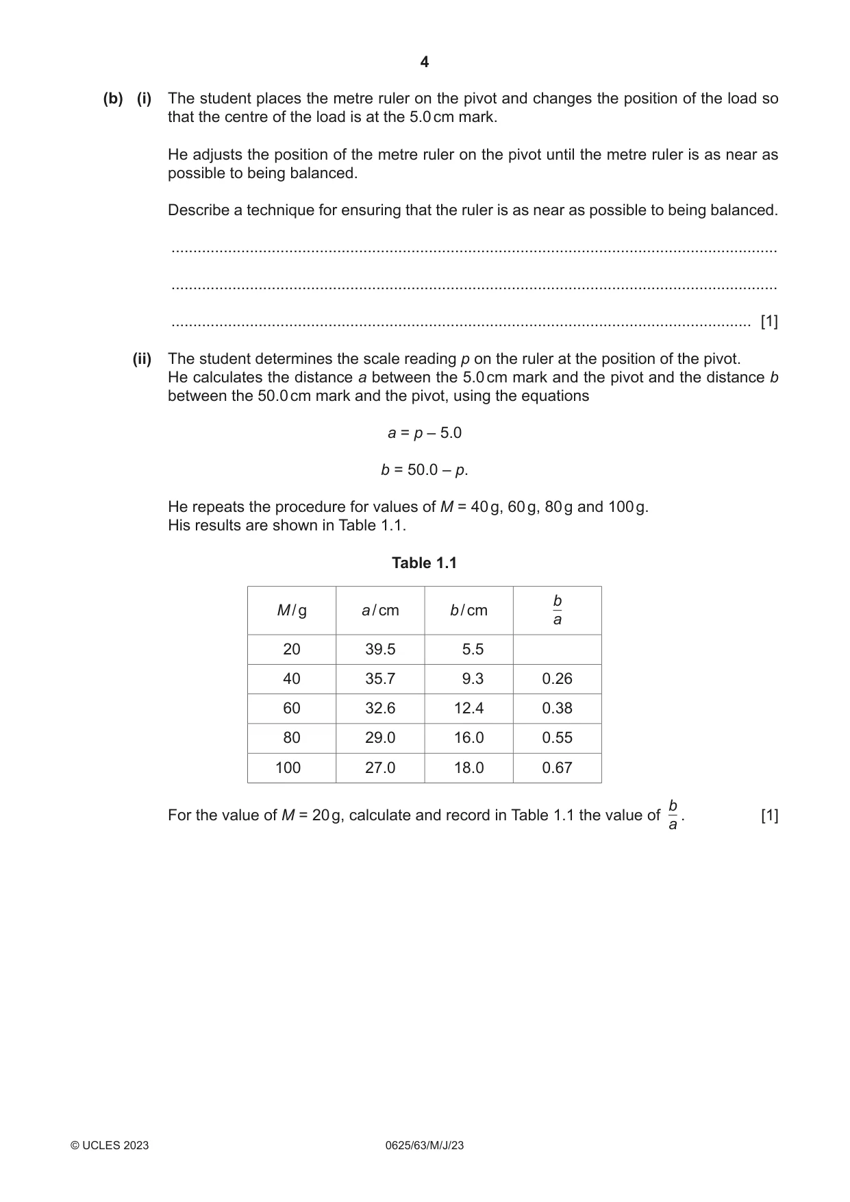 Cambridge IGCSE Physics 0625 2023 May/June Paper 6 · Variant 3 question paper, page 4 of 16