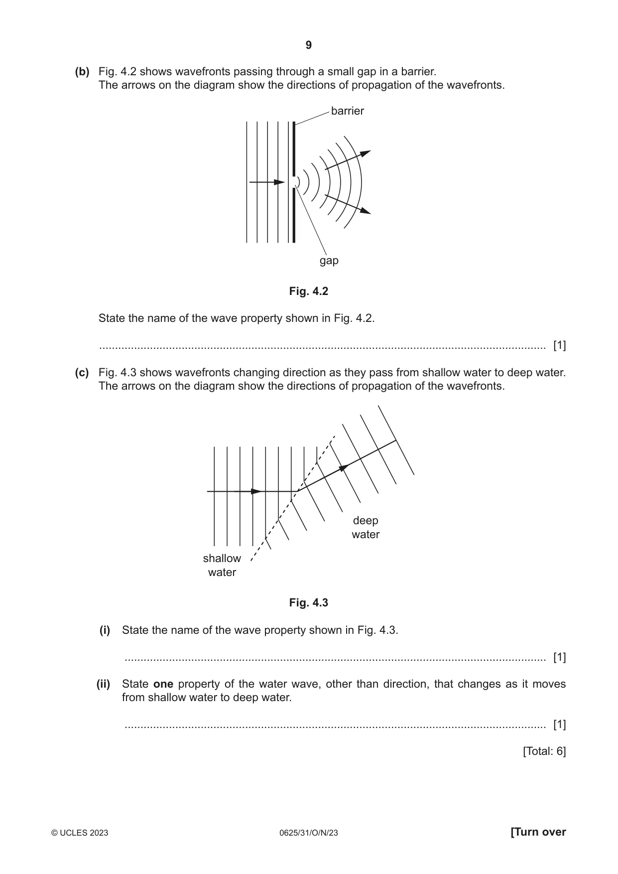 Cambridge IGCSE Physics 0625 2023 Oct/Nov Paper 3 · Variant 1 question paper, page 9 of 16