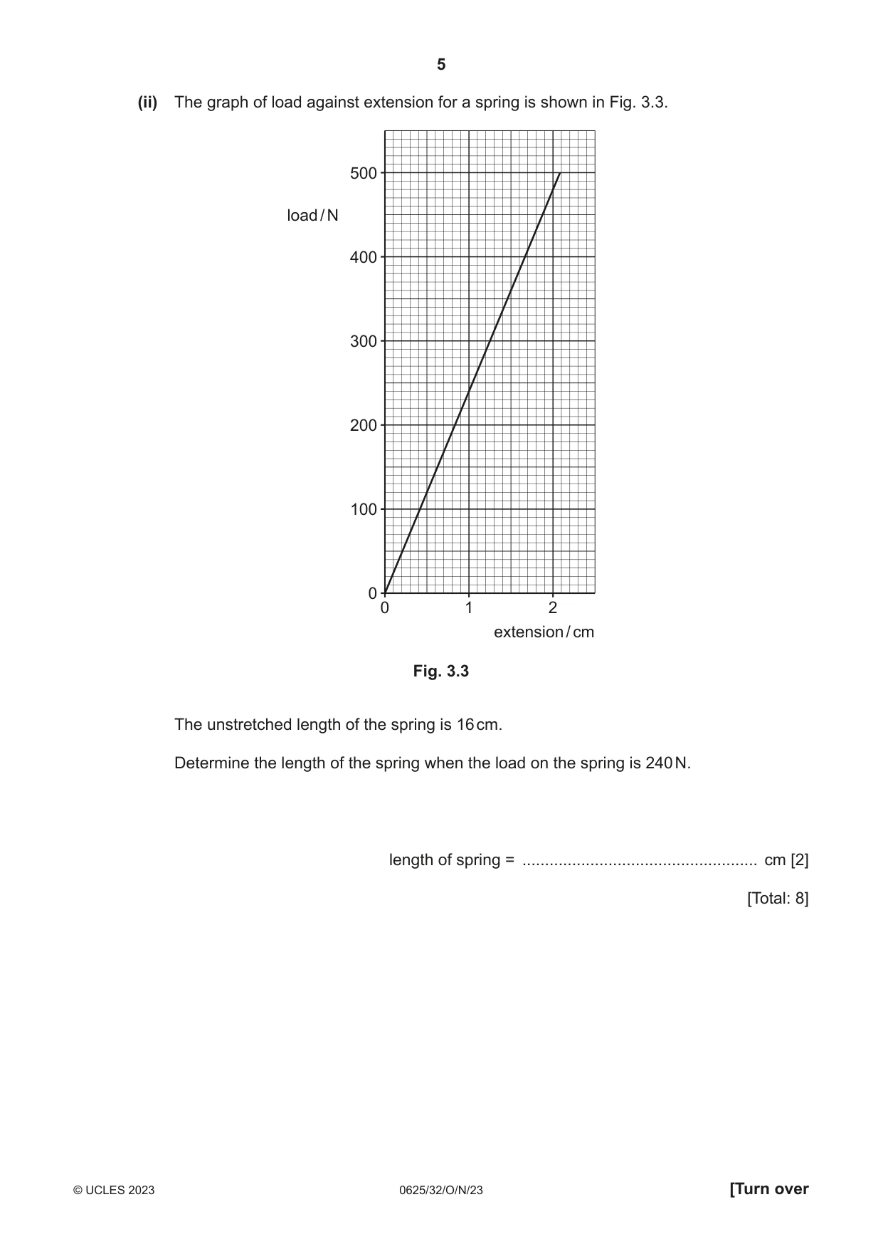 Cambridge IGCSE Physics 0625 2023 Oct/Nov Paper 3 · Variant 2 question paper, page 5 of 20