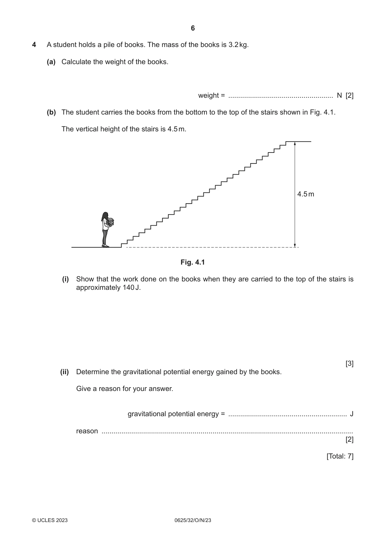 Cambridge IGCSE Physics 0625 2023 Oct/Nov Paper 3 · Variant 2 question paper, page 6 of 20