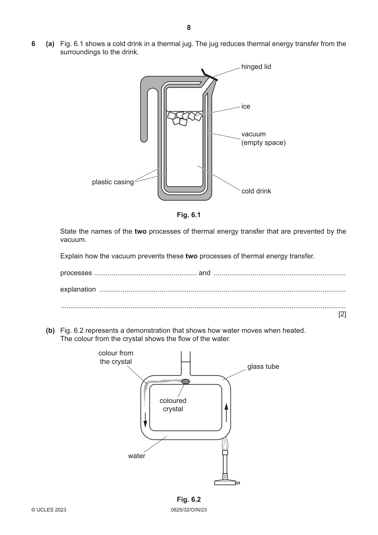 Cambridge IGCSE Physics 0625 2023 Oct/Nov Paper 3 · Variant 2 question paper, page 8 of 20