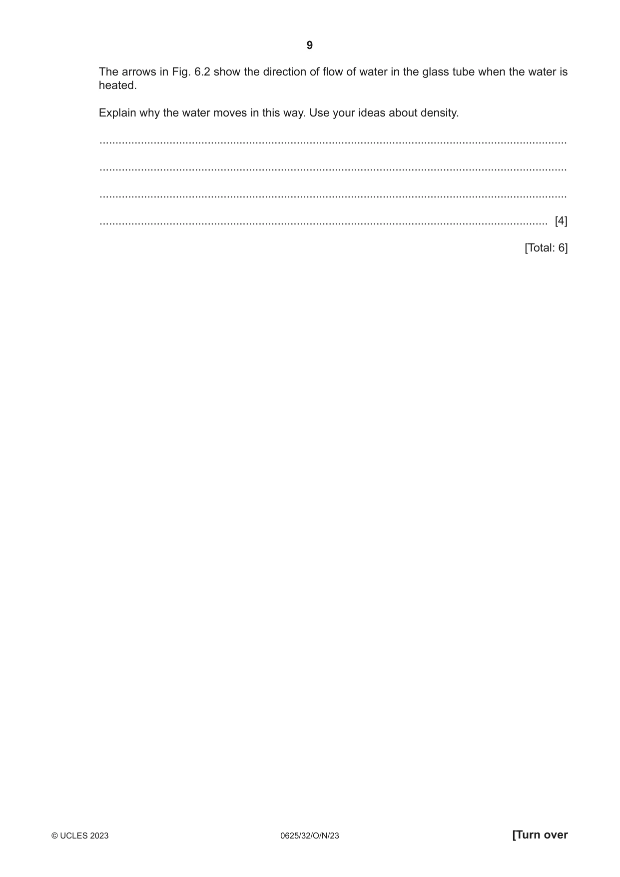 Cambridge IGCSE Physics 0625 2023 Oct/Nov Paper 3 · Variant 2 question paper, page 9 of 20
